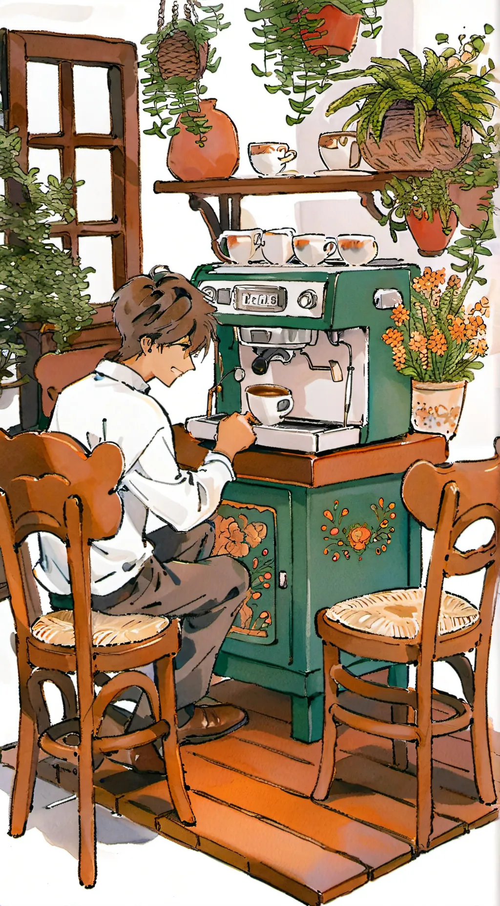 ai character: Micheal  background