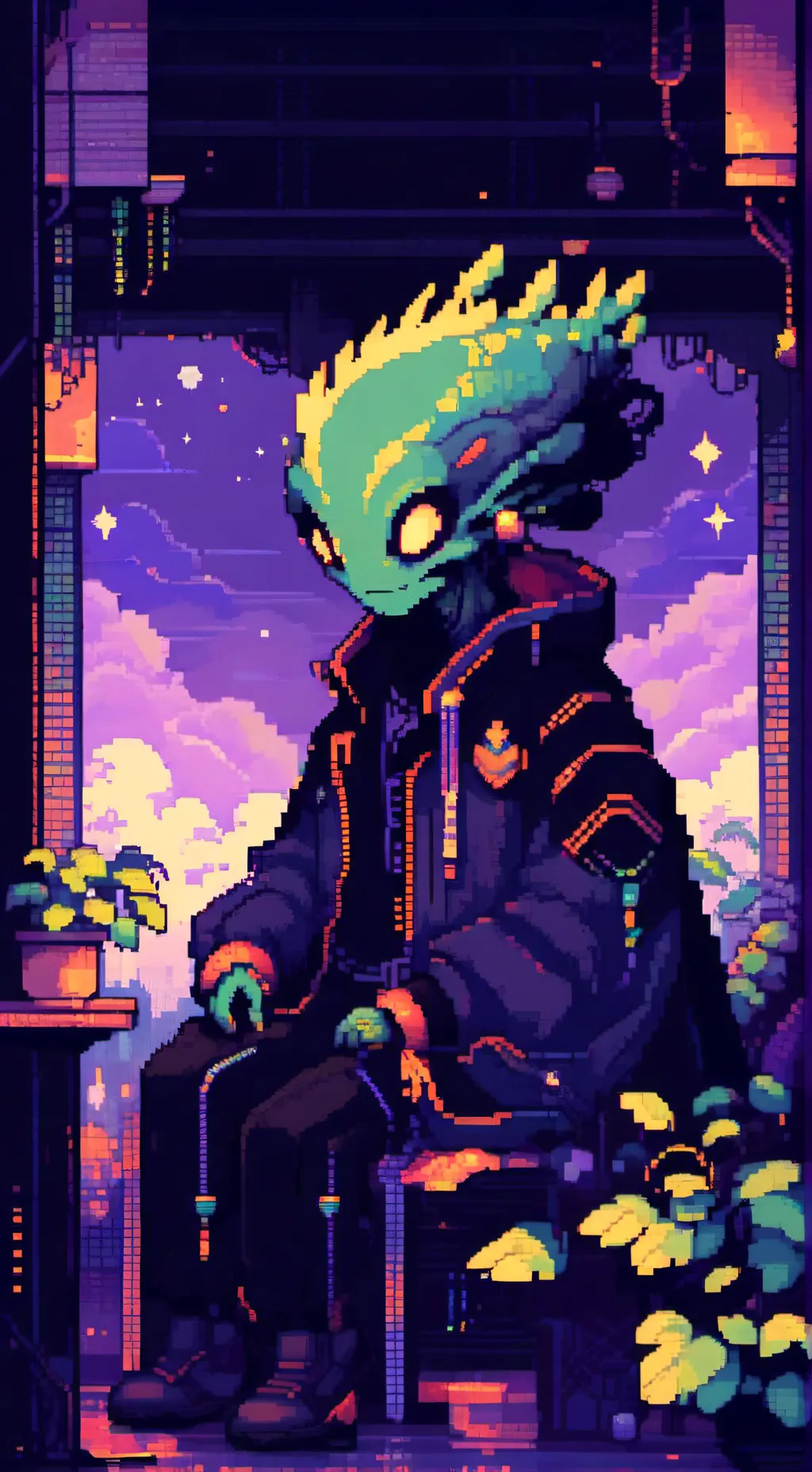 ai character: alien jopel background