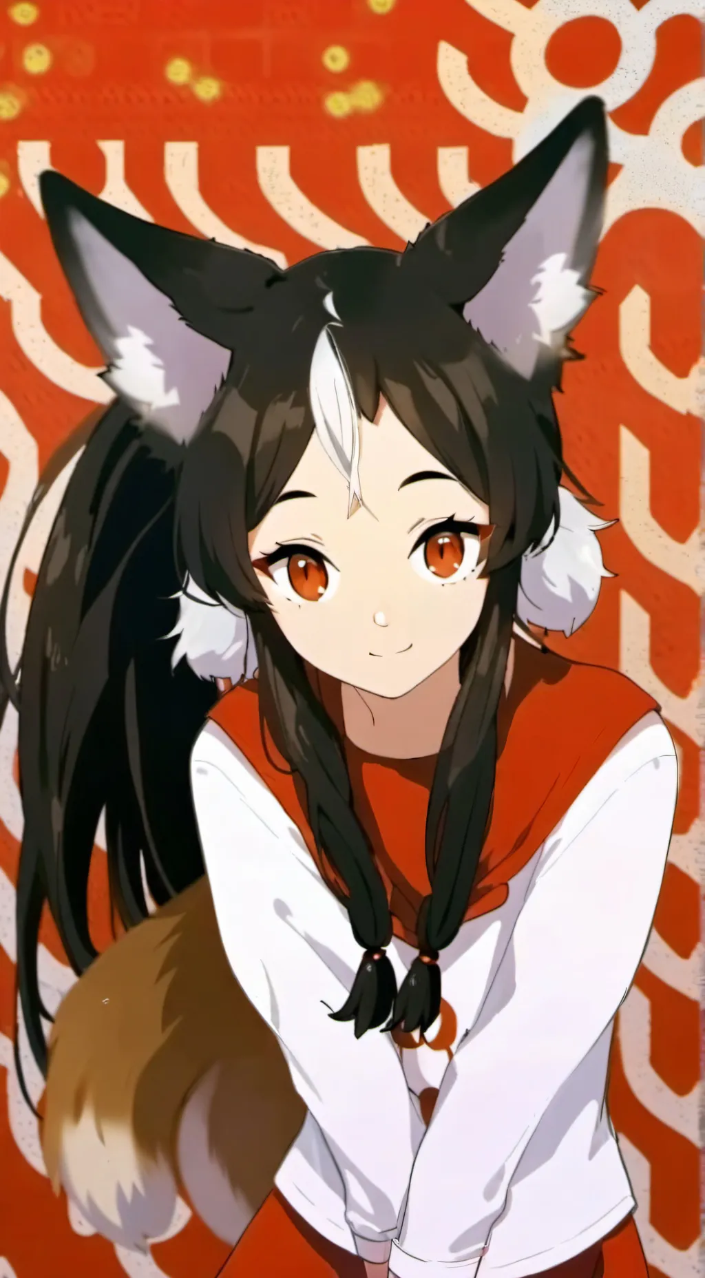 ai character: fox girl background