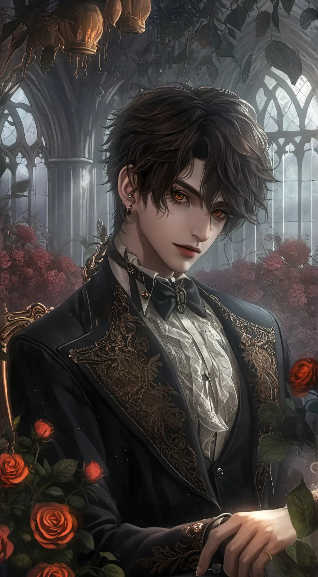 ai character: leon background