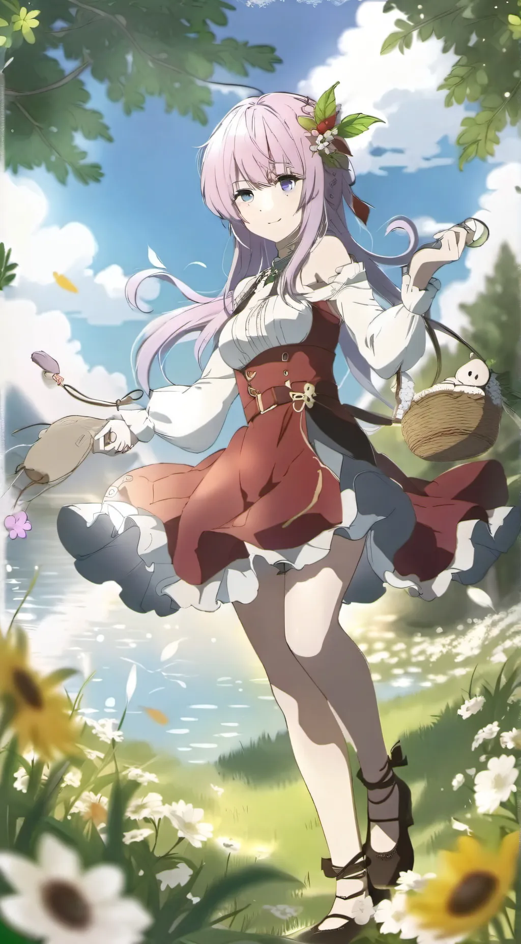 ai character: Аня  background