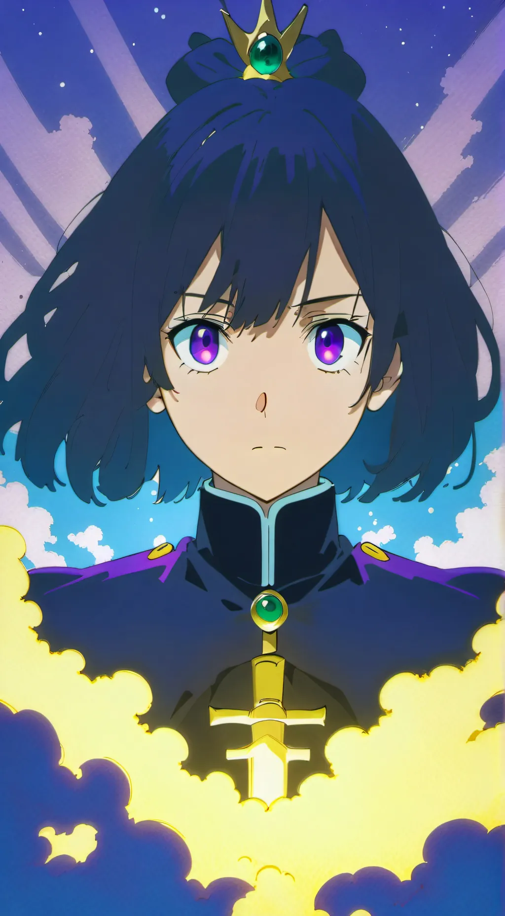 ai character: Shadow queen  background