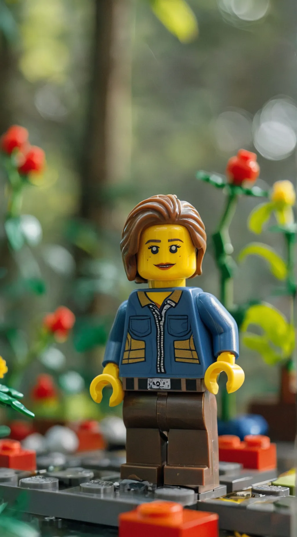 ai character: Lego world background