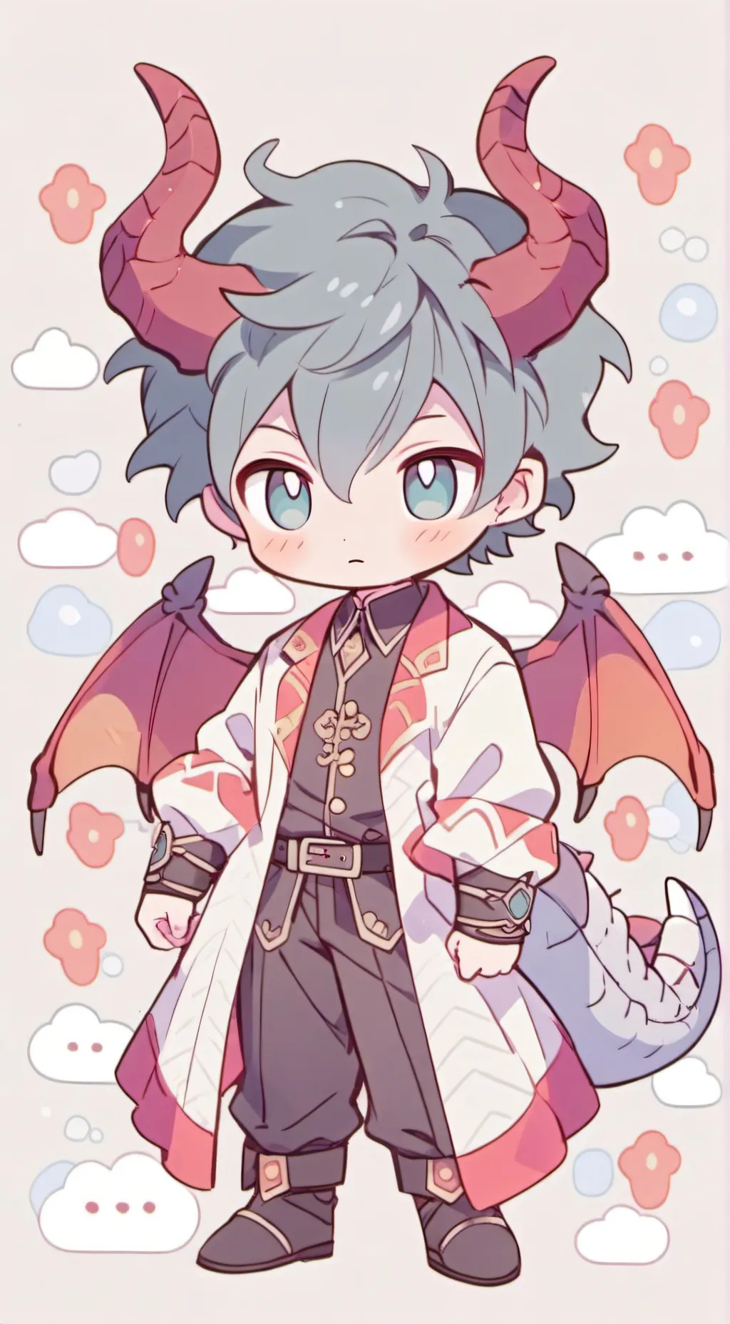 ai character: bambino drago background