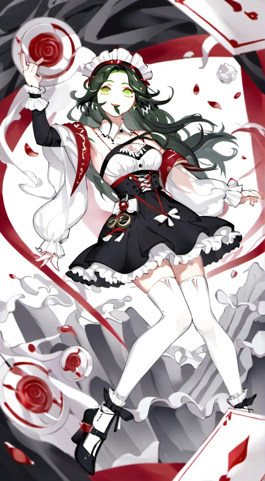 ai character: ✨~emerald~✨ background