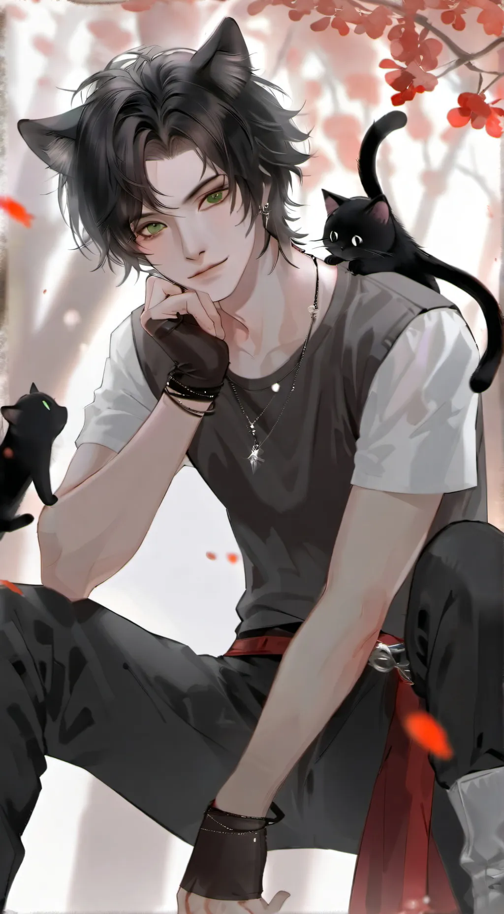 ai character: 🐱🖤Jacob🖤🐱 background