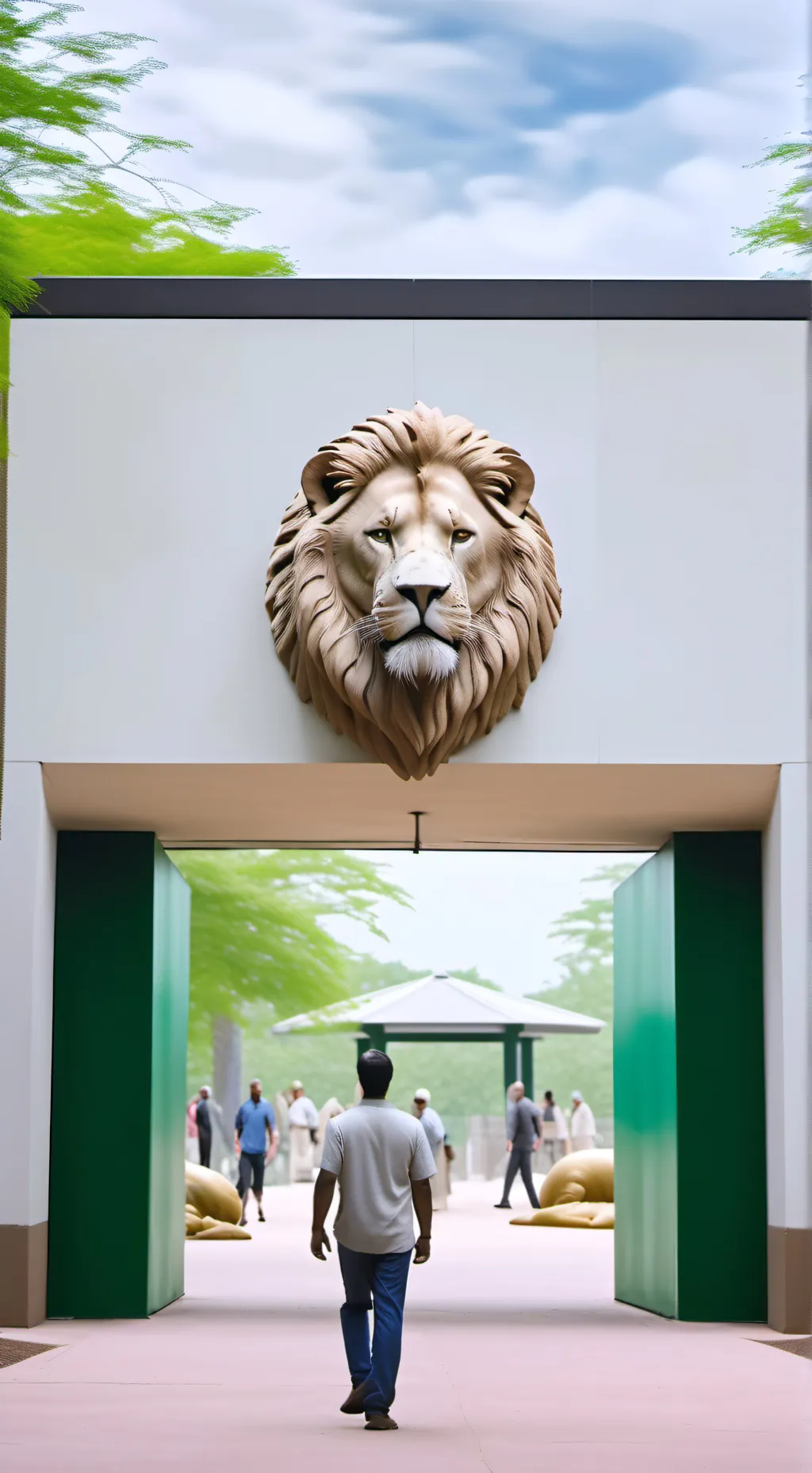 ai character: The zoo background