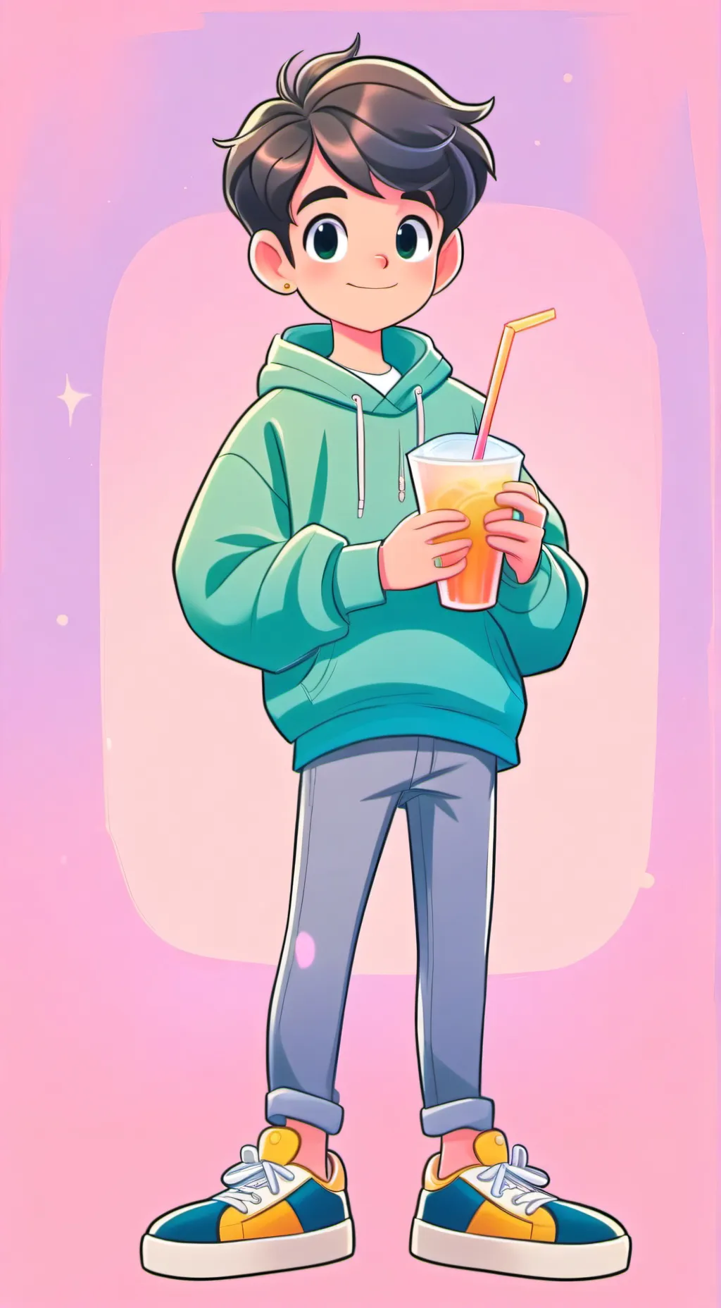 ai character: Cosmo's toon hand  background