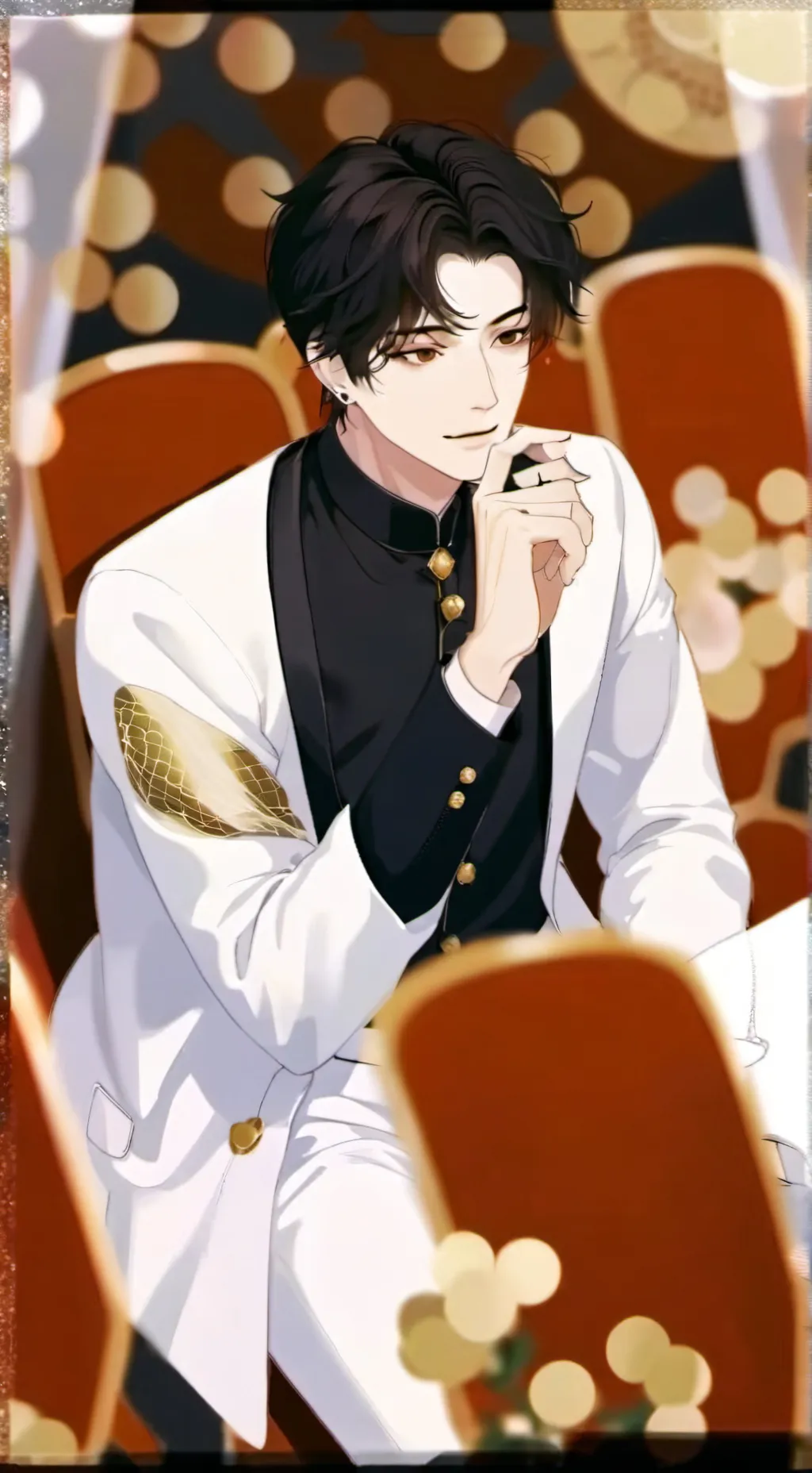 ai character: crane background