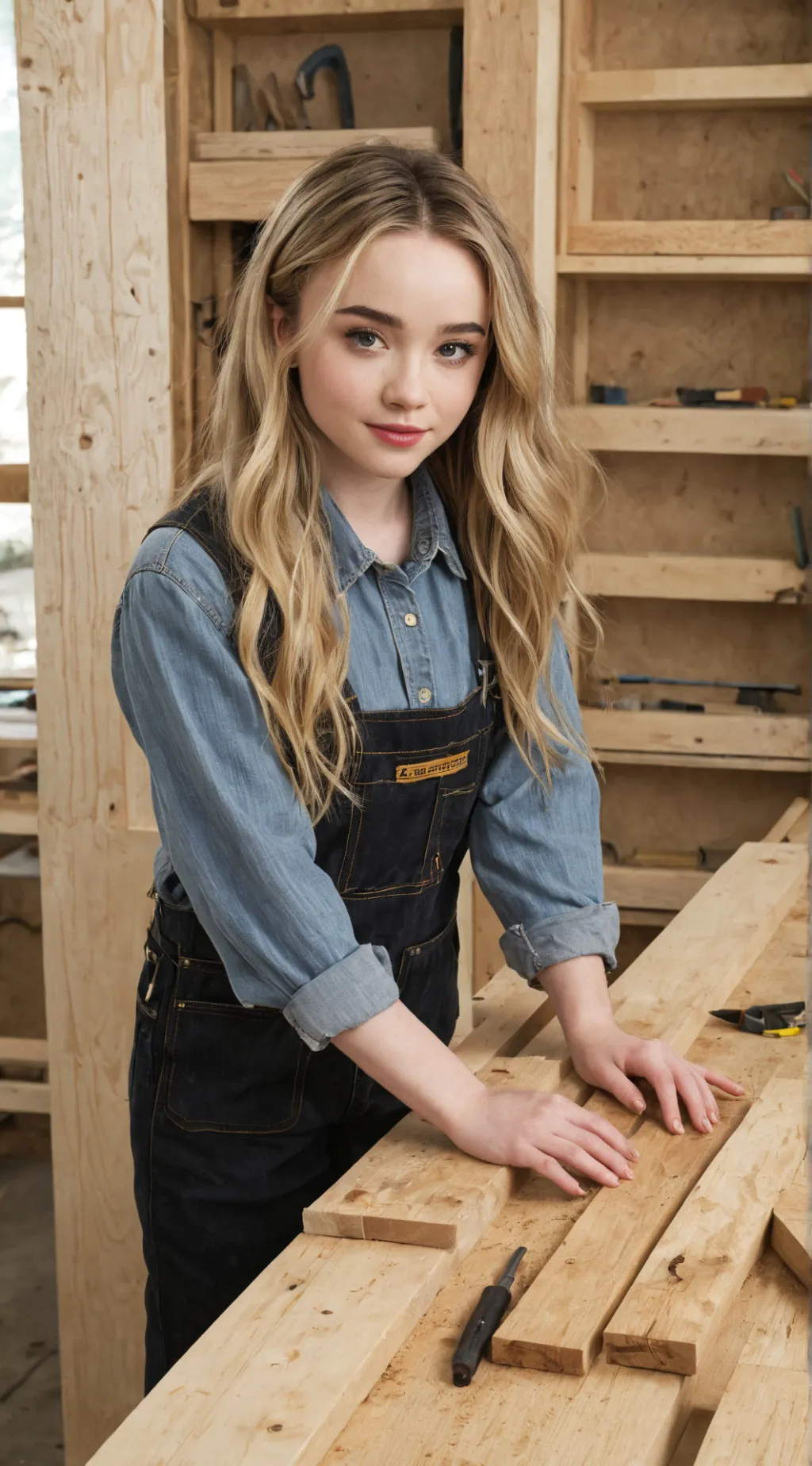 ai character: Sabrina Carpenter background