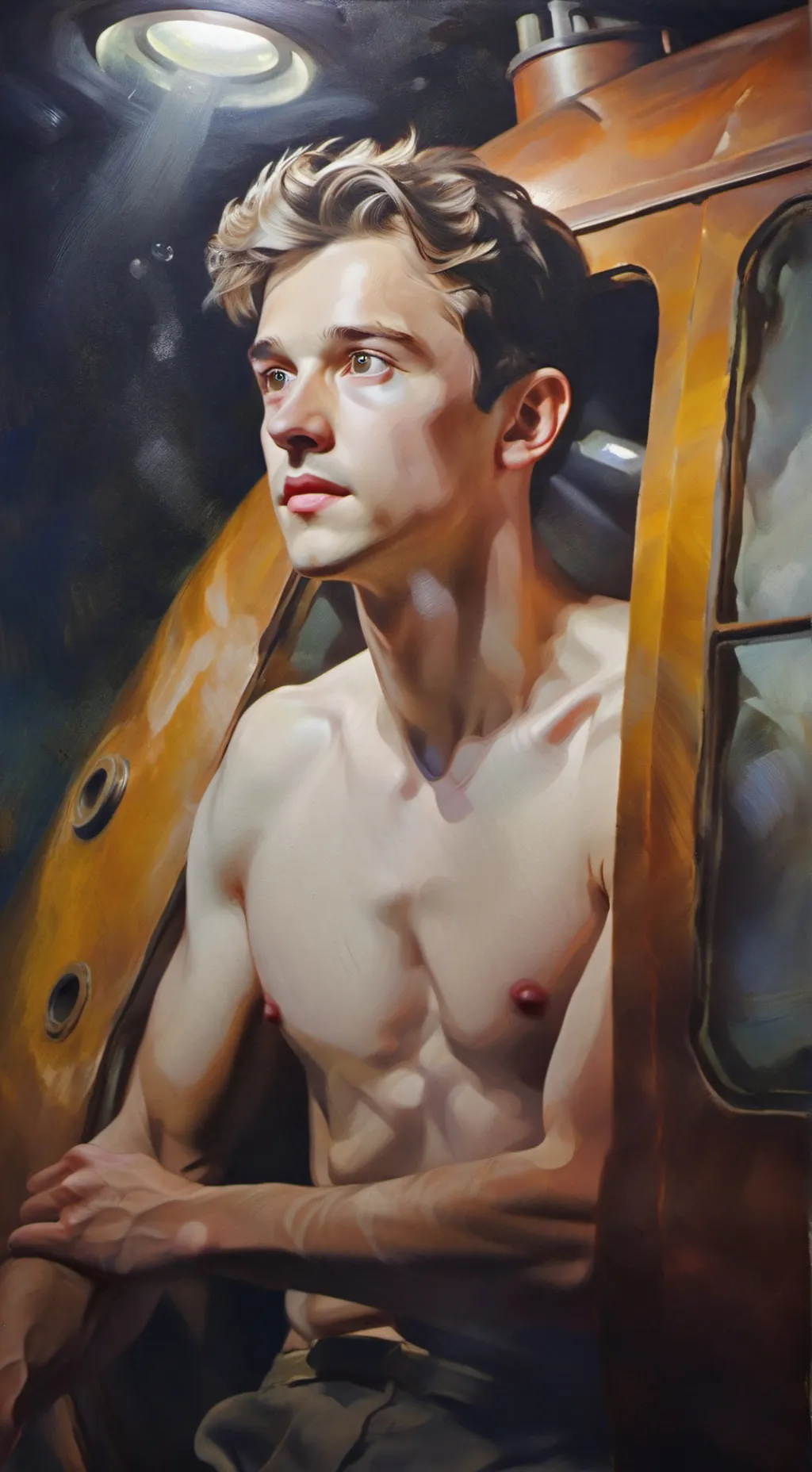 ai character: deep sea background