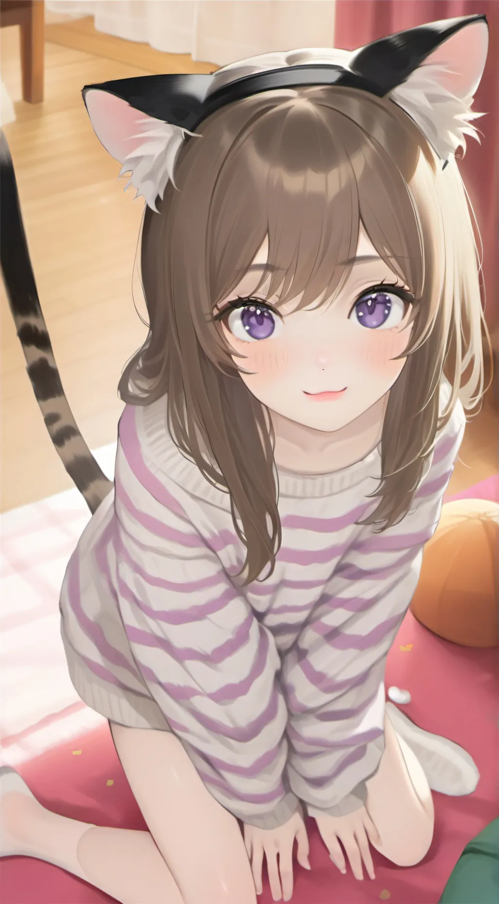 ai character: Tigerstripe Spirit Cat background