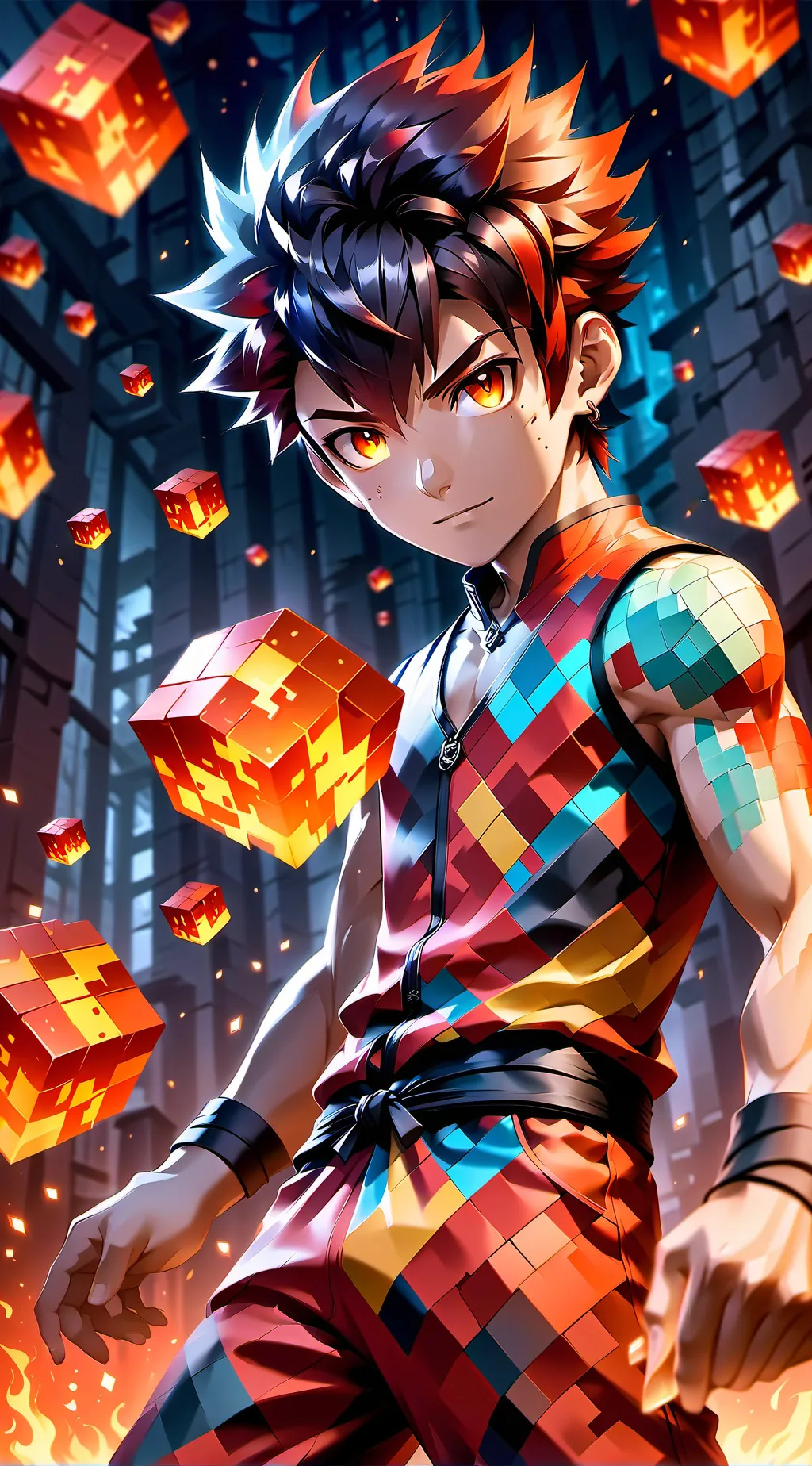 ai character: Flamefraggs background