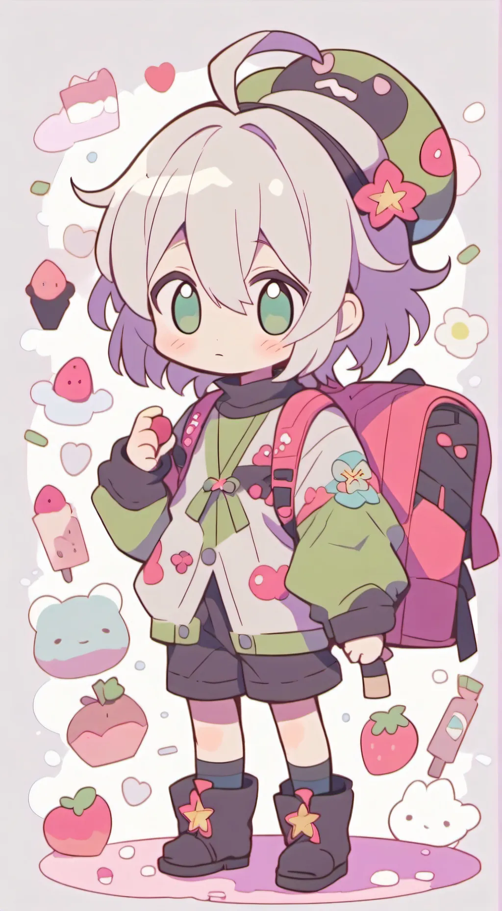 ai character: Tokito Muichiro 💙🖤 background