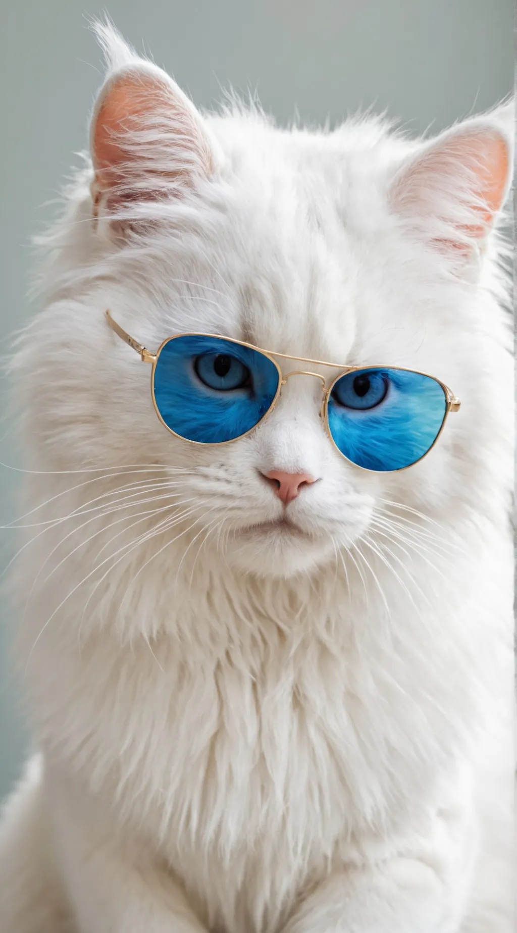 ai character: gojo cat💙 background