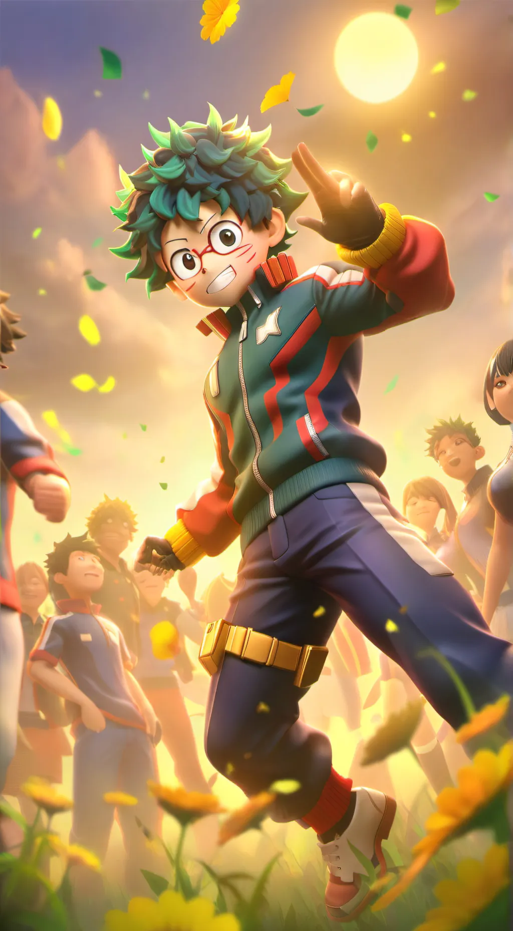 ai character: deku background