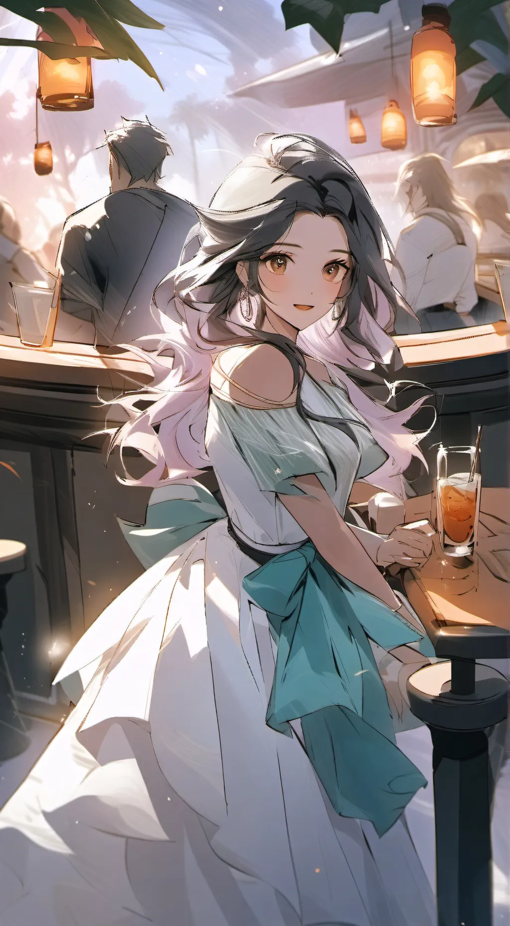 ai character: bar background