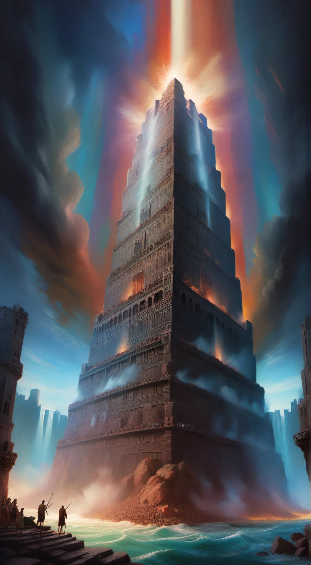 ai character: The tower of babel background