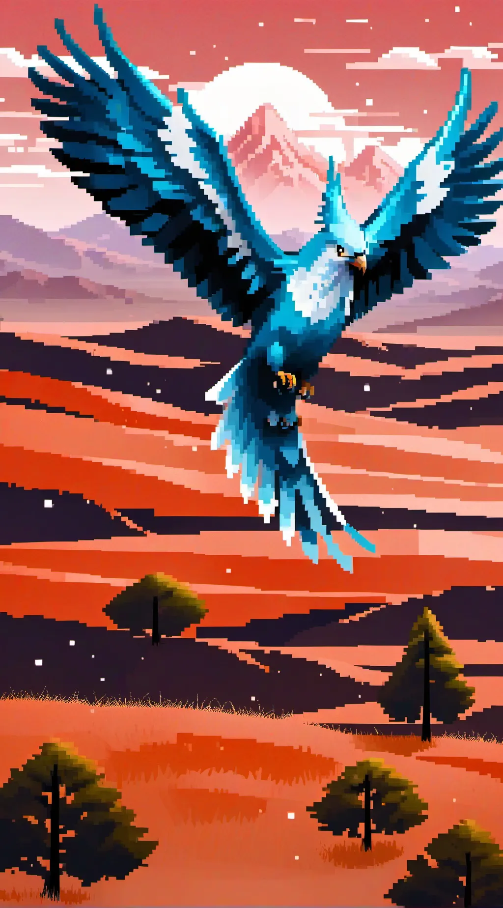 ai character: Falcon  background