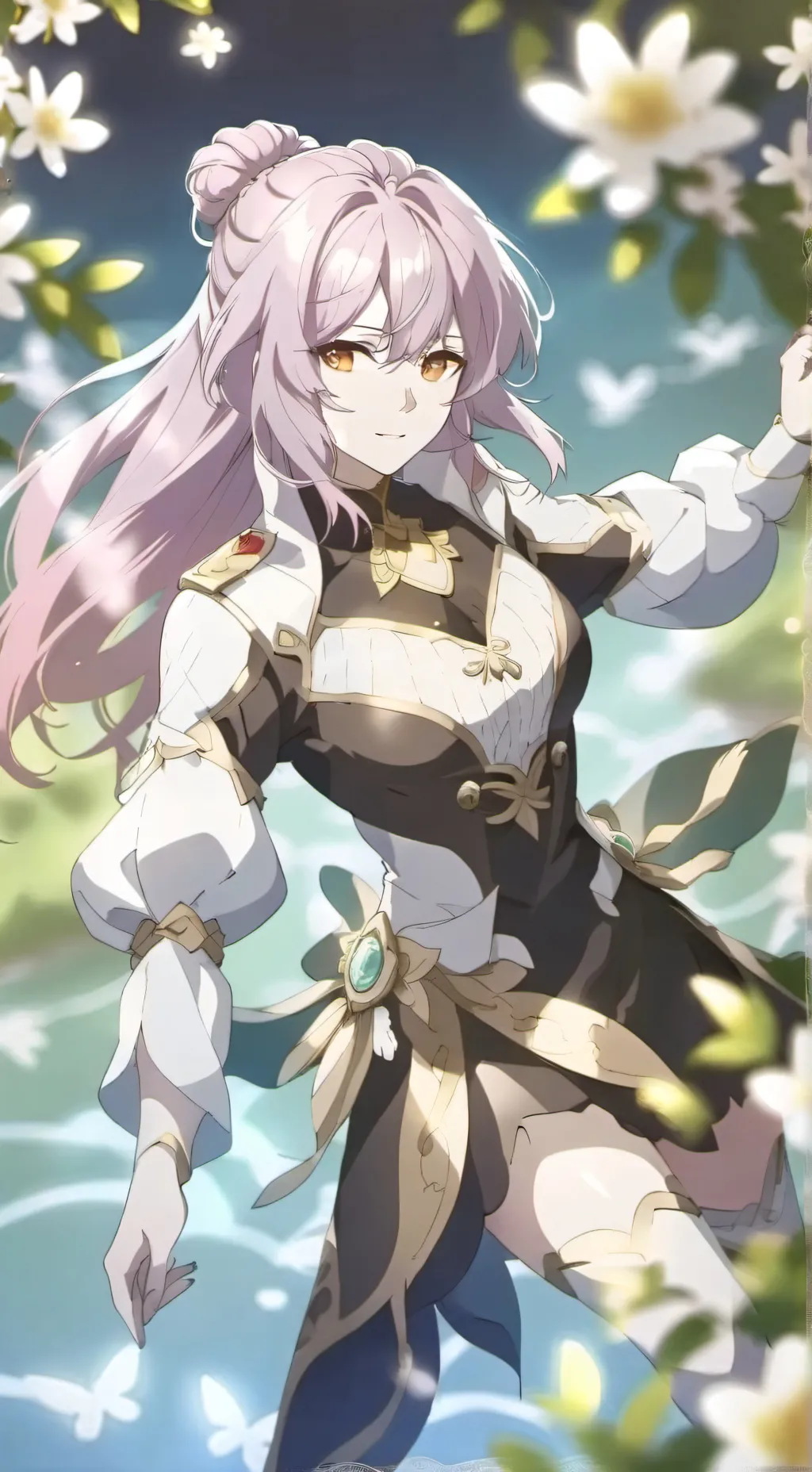 ai character: 💜violet💖 background