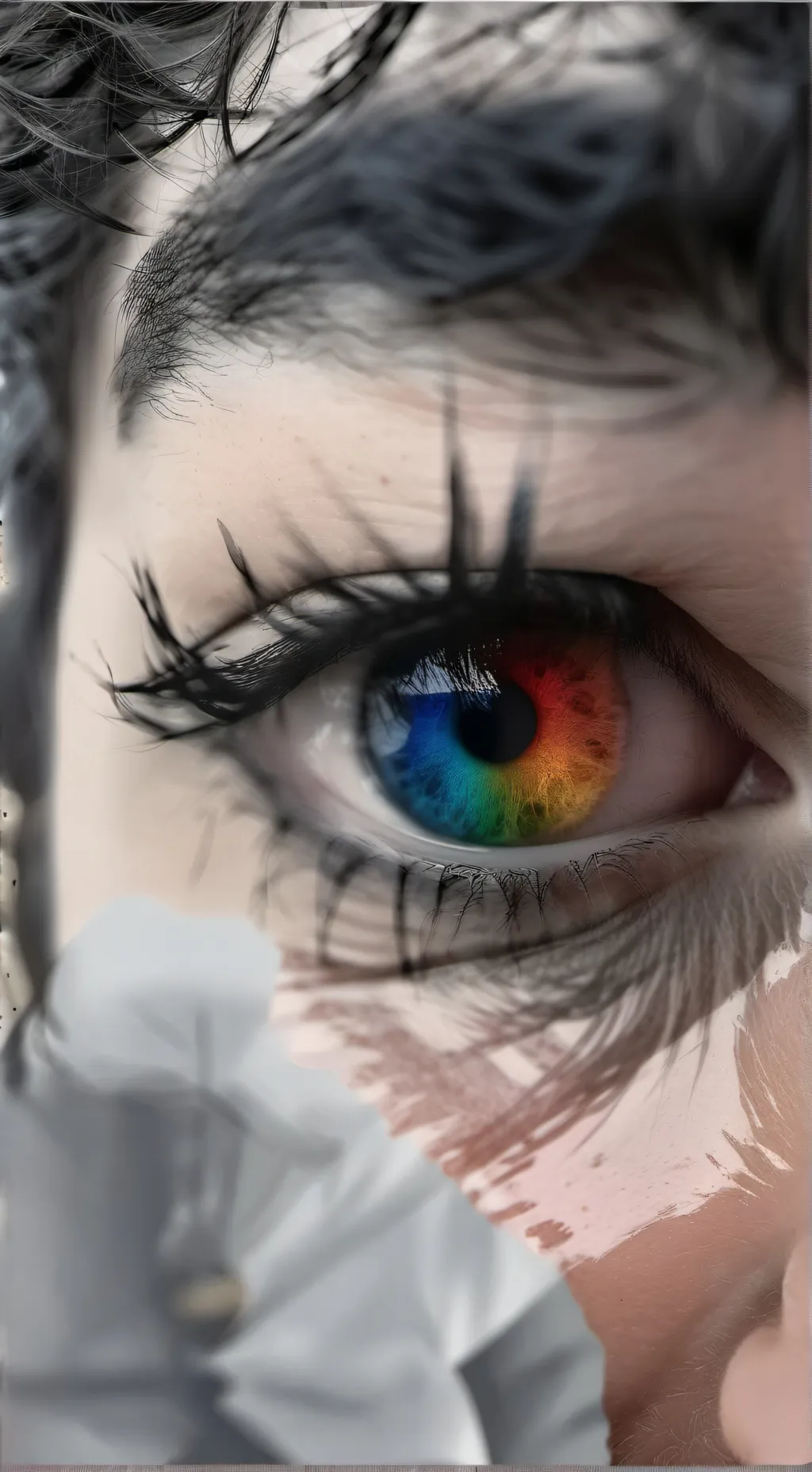 ai character: Eye power  background