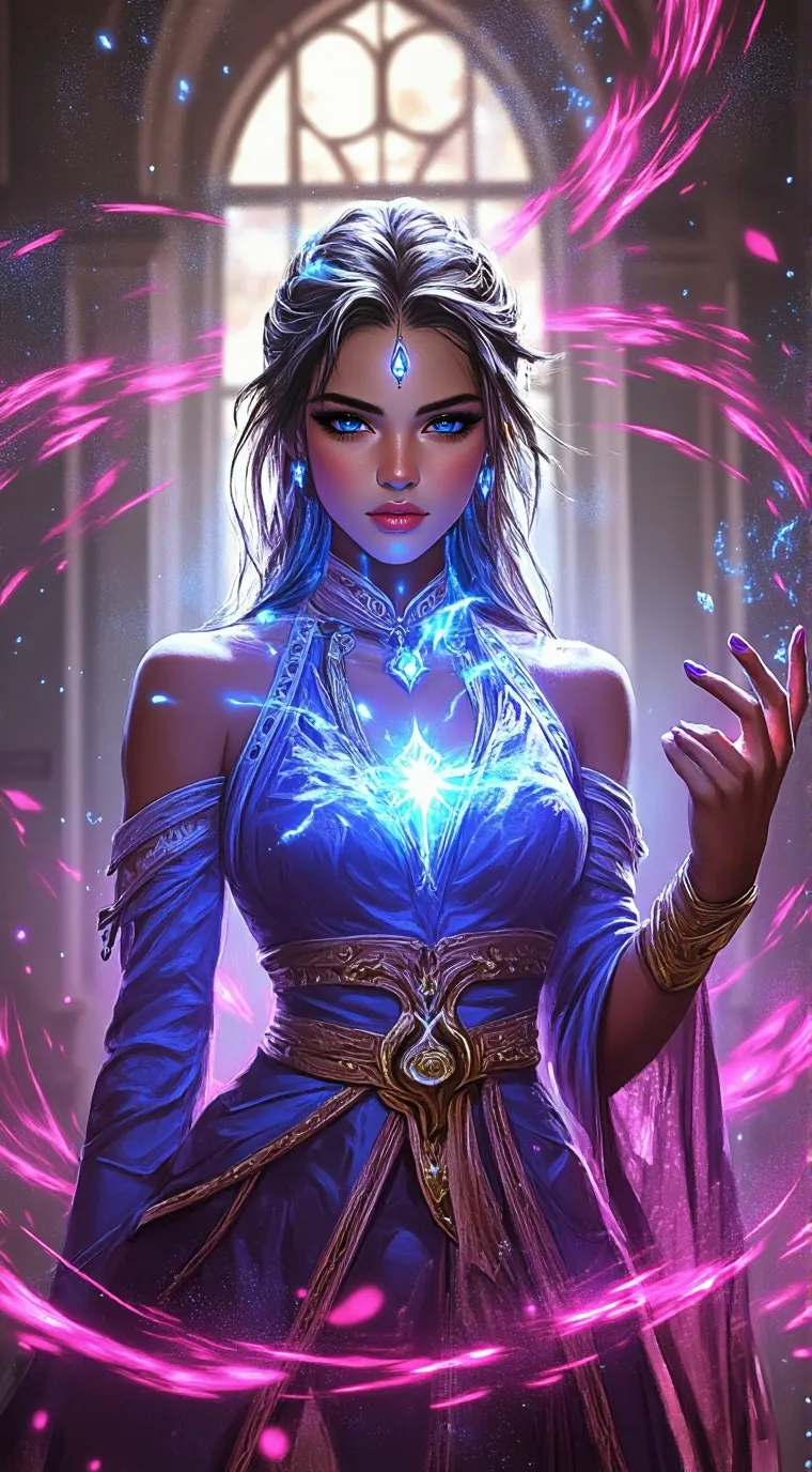 ai character: Crystal background