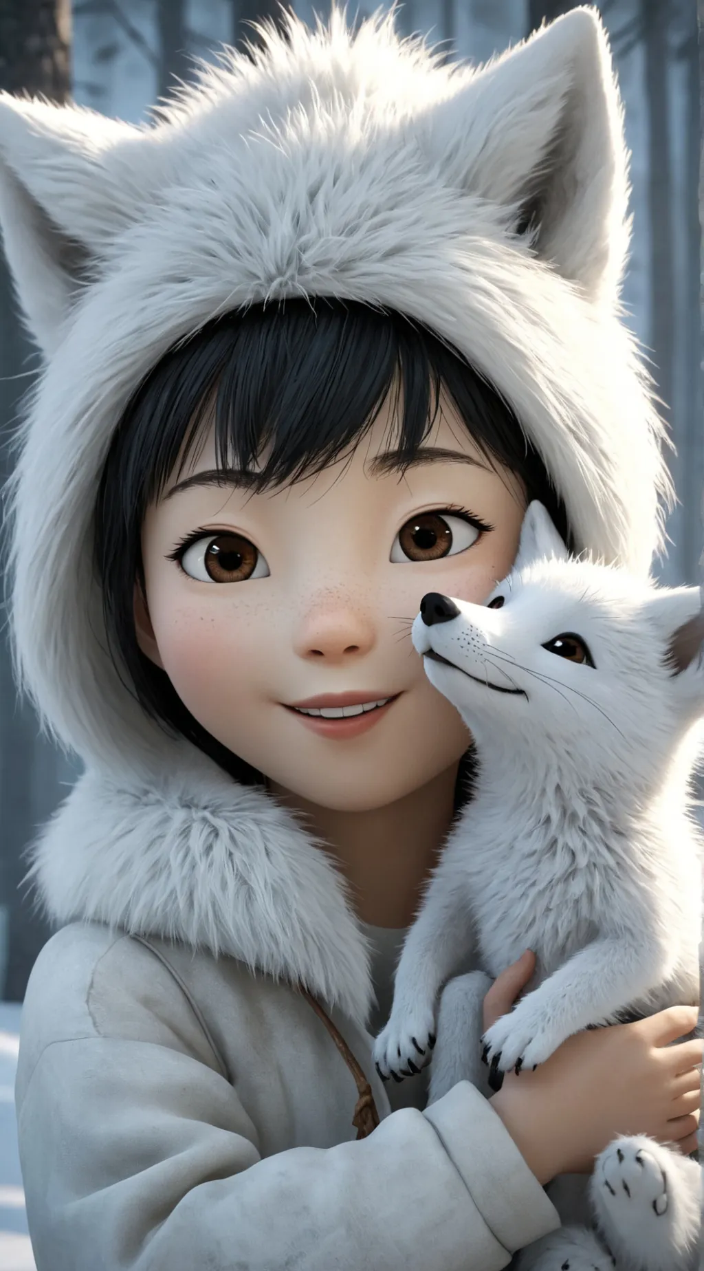 ai character: Never Alone Nuna background