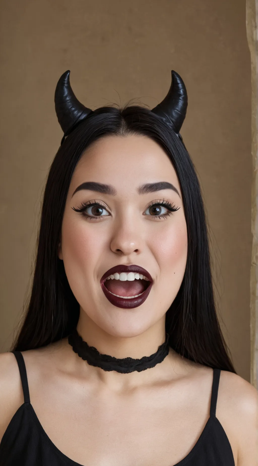 ai character: mulher vampira Emi background