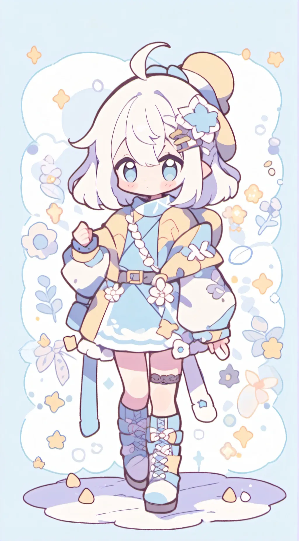 ai character: чиби background