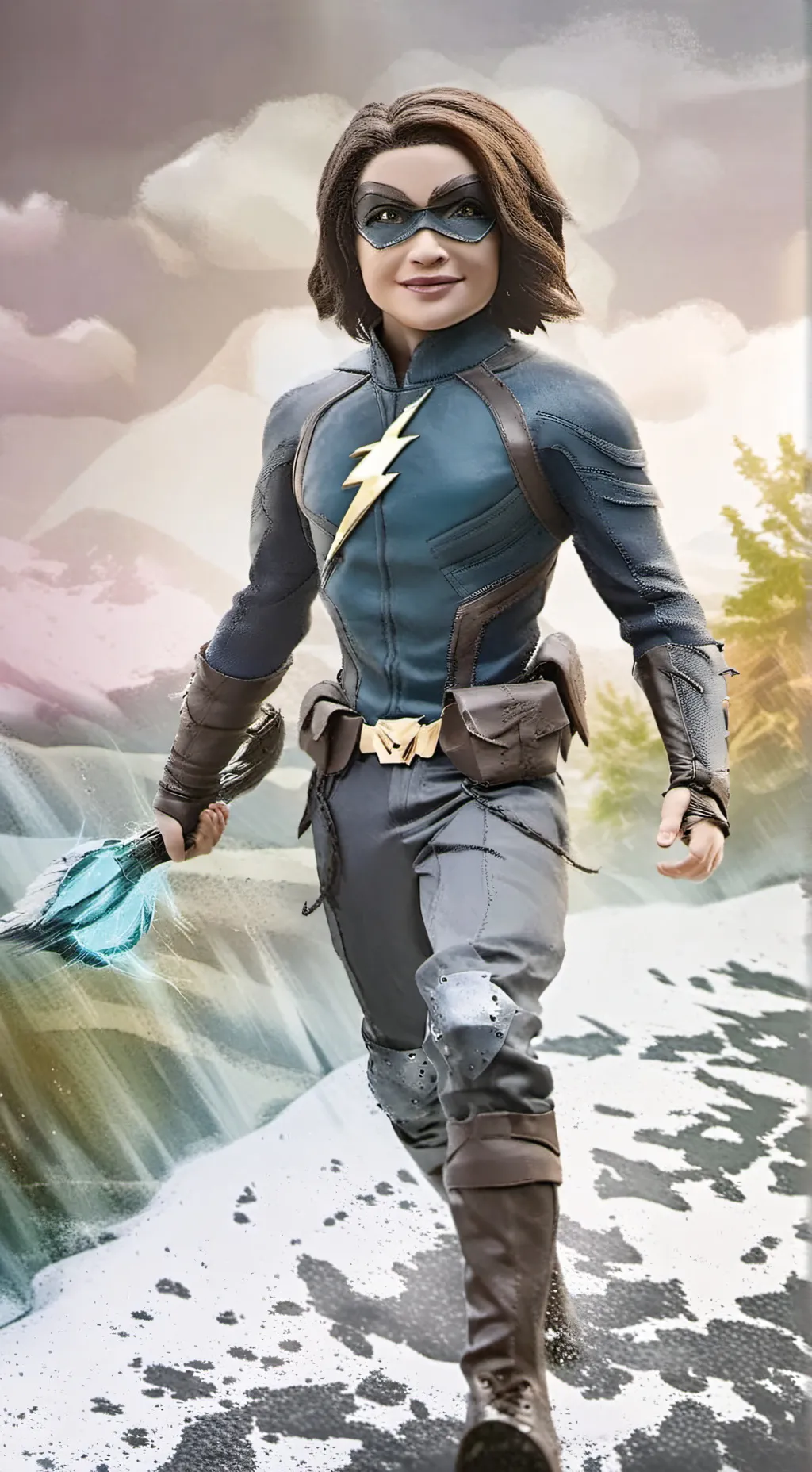 ai character: baby nora  background