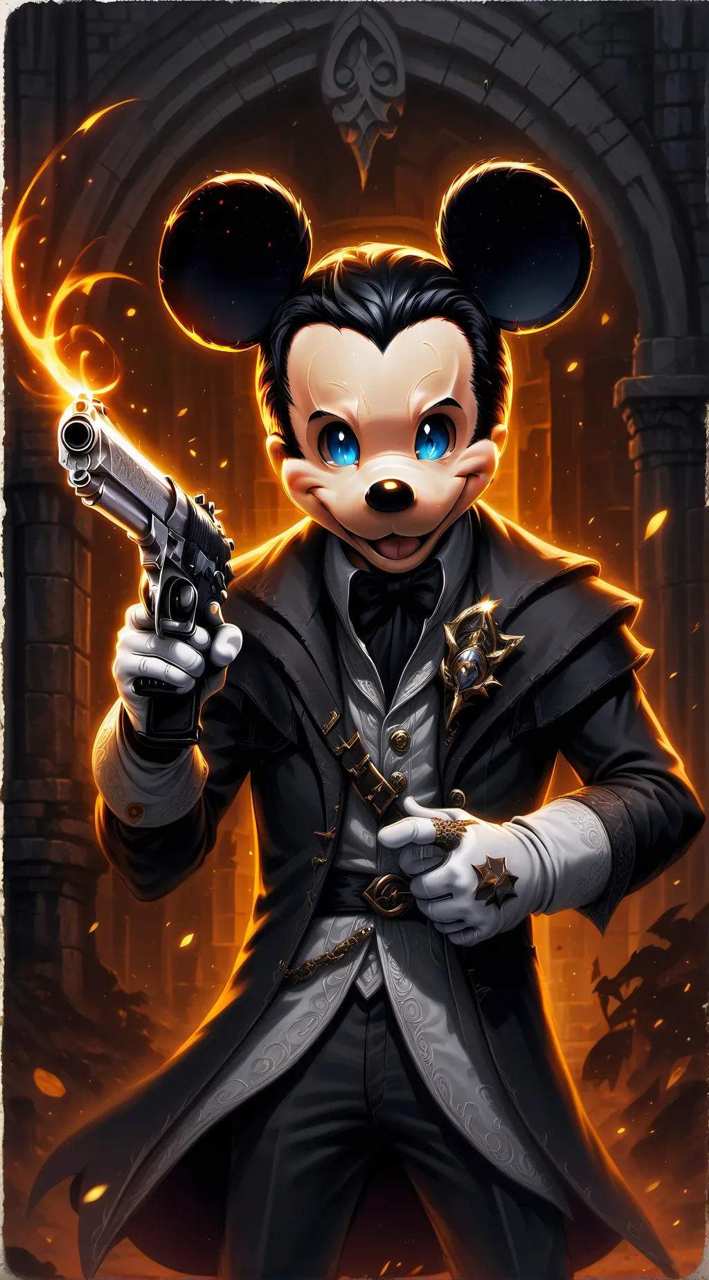 ai character: Mickey de Latam🤑🤑 background