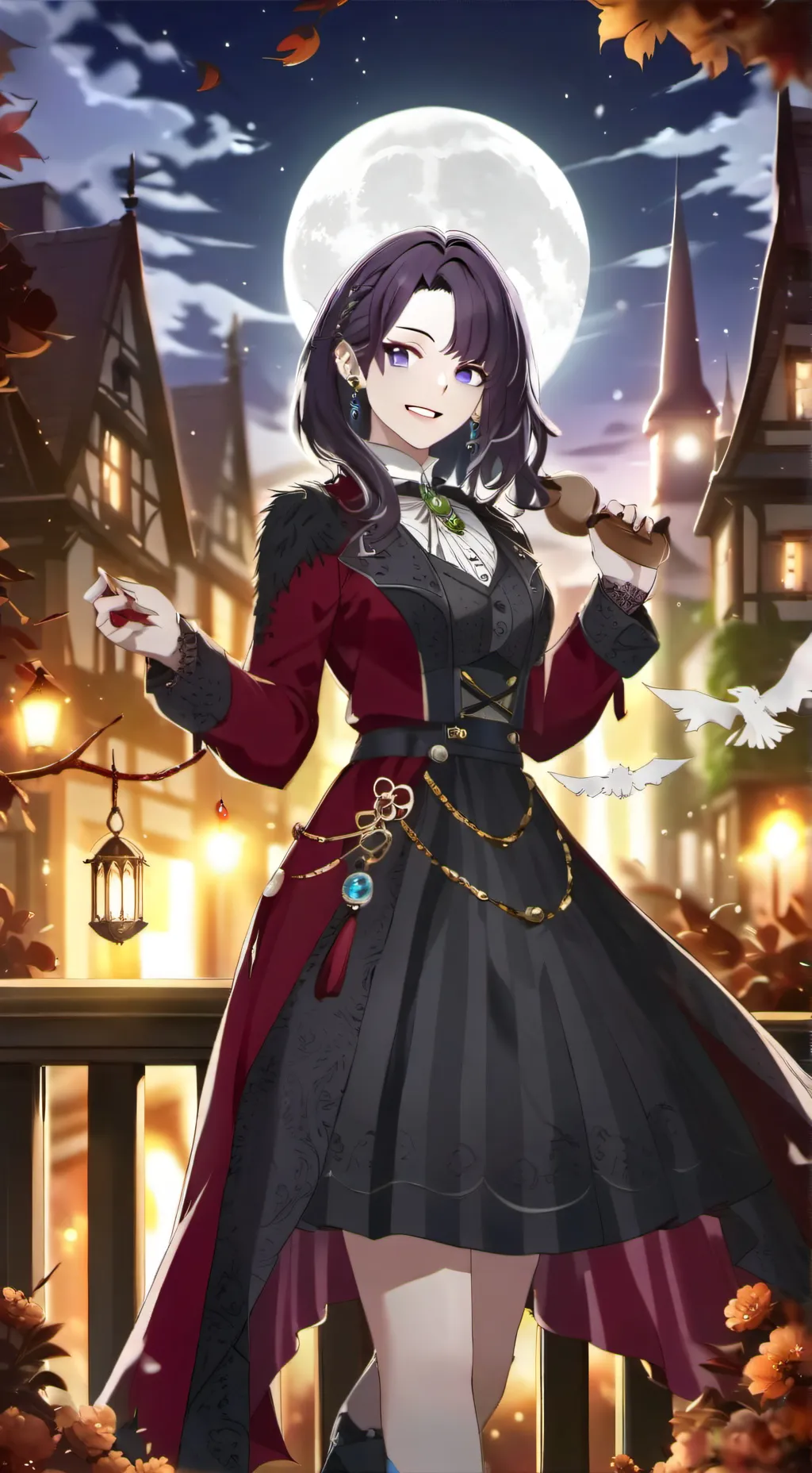 ai character: Rose background