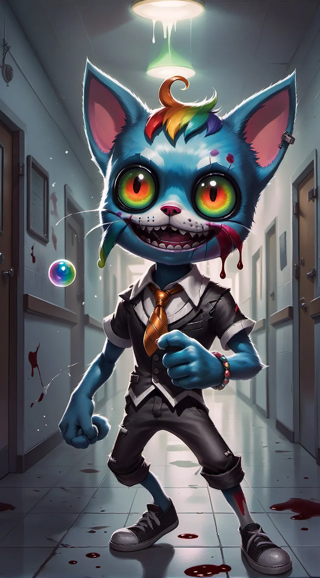 ai character: The joy infection  background