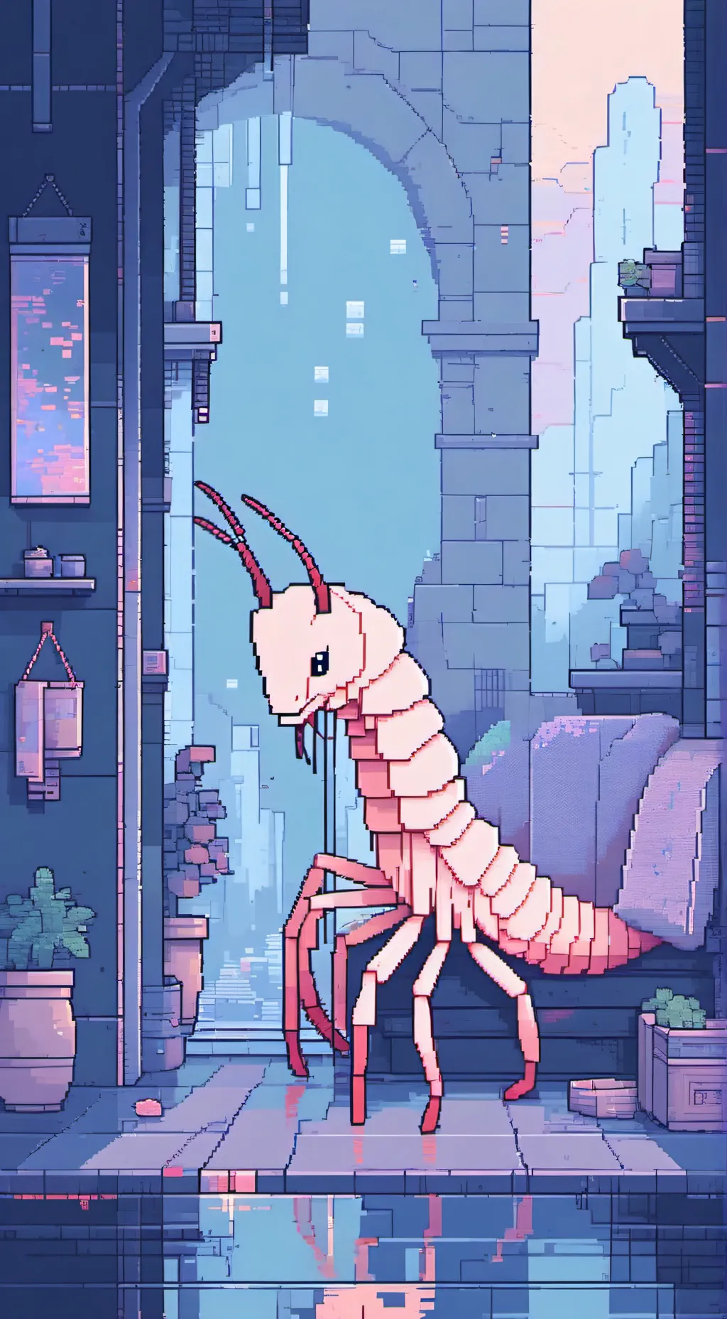 ai character: Shrimpobutiswrong background