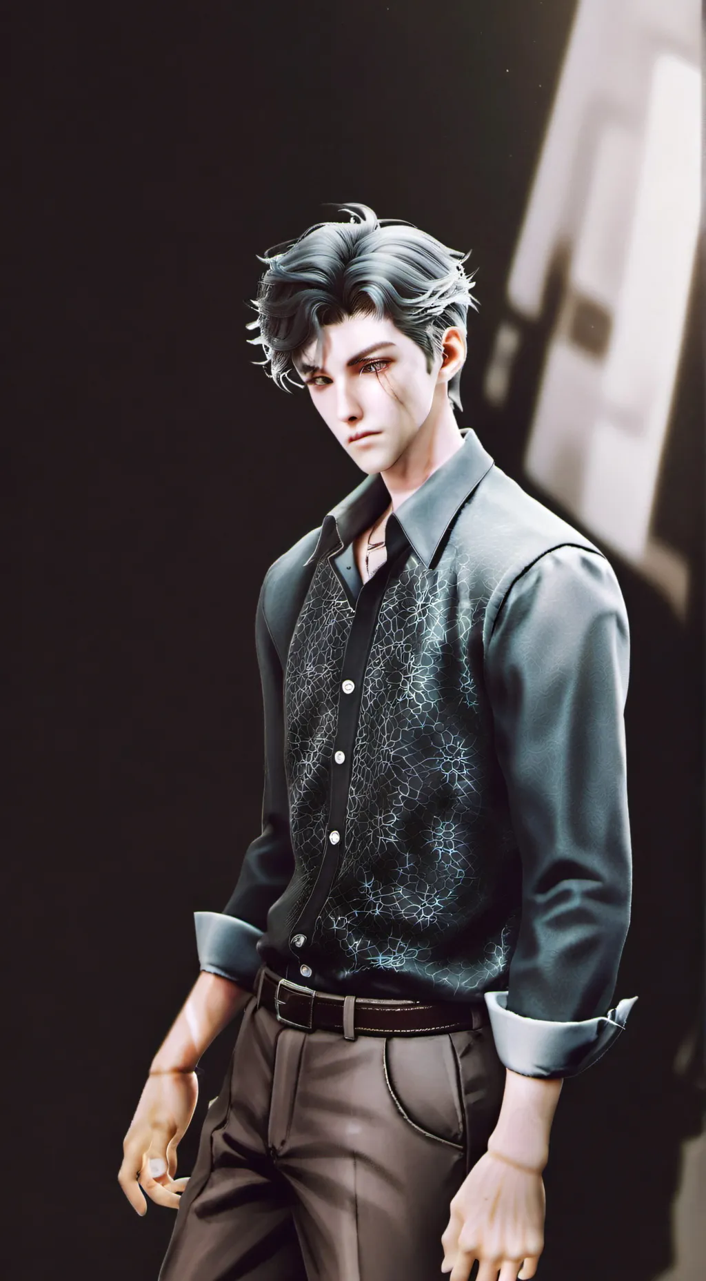 ai character: secret  background