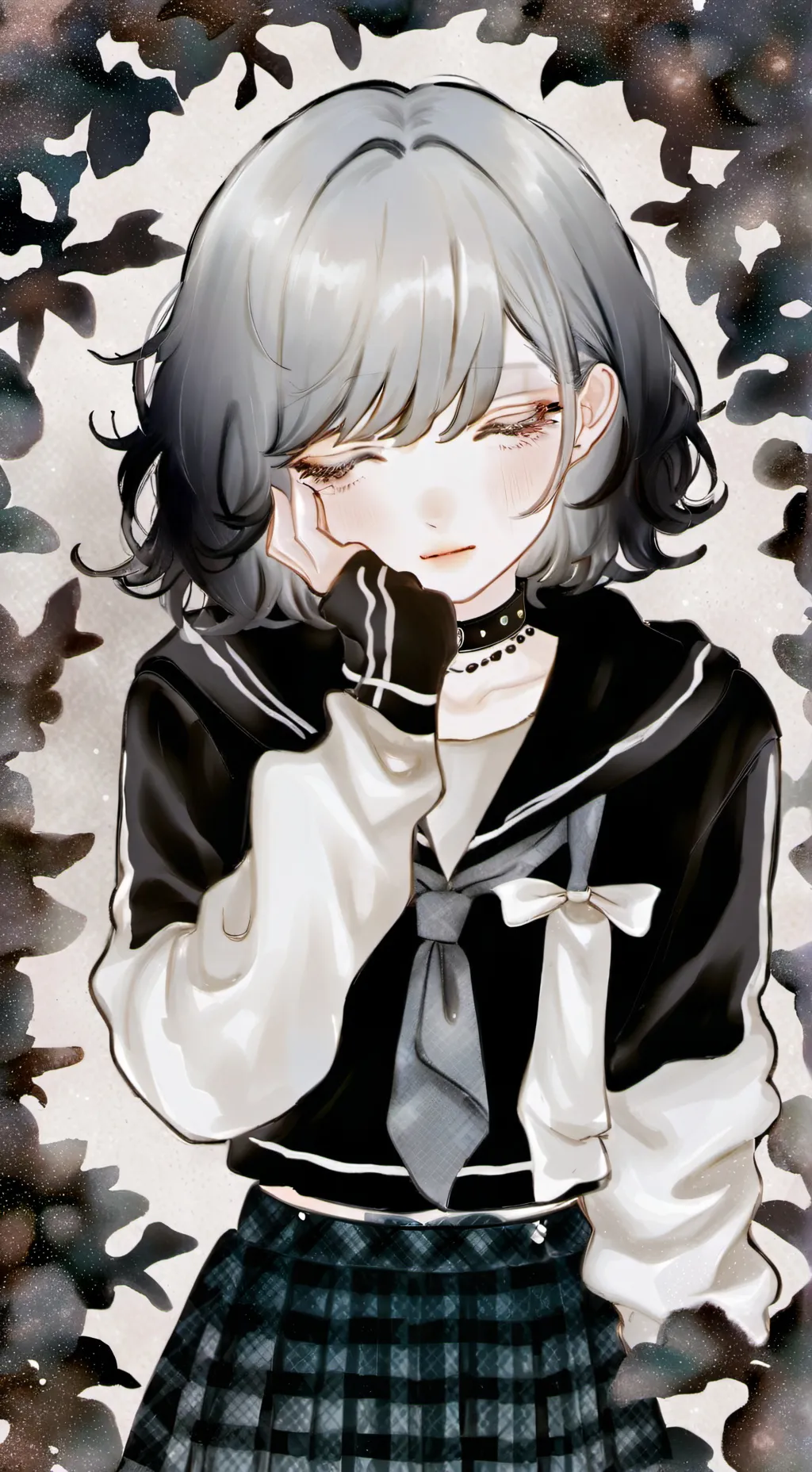 ai character: Emo Girl background