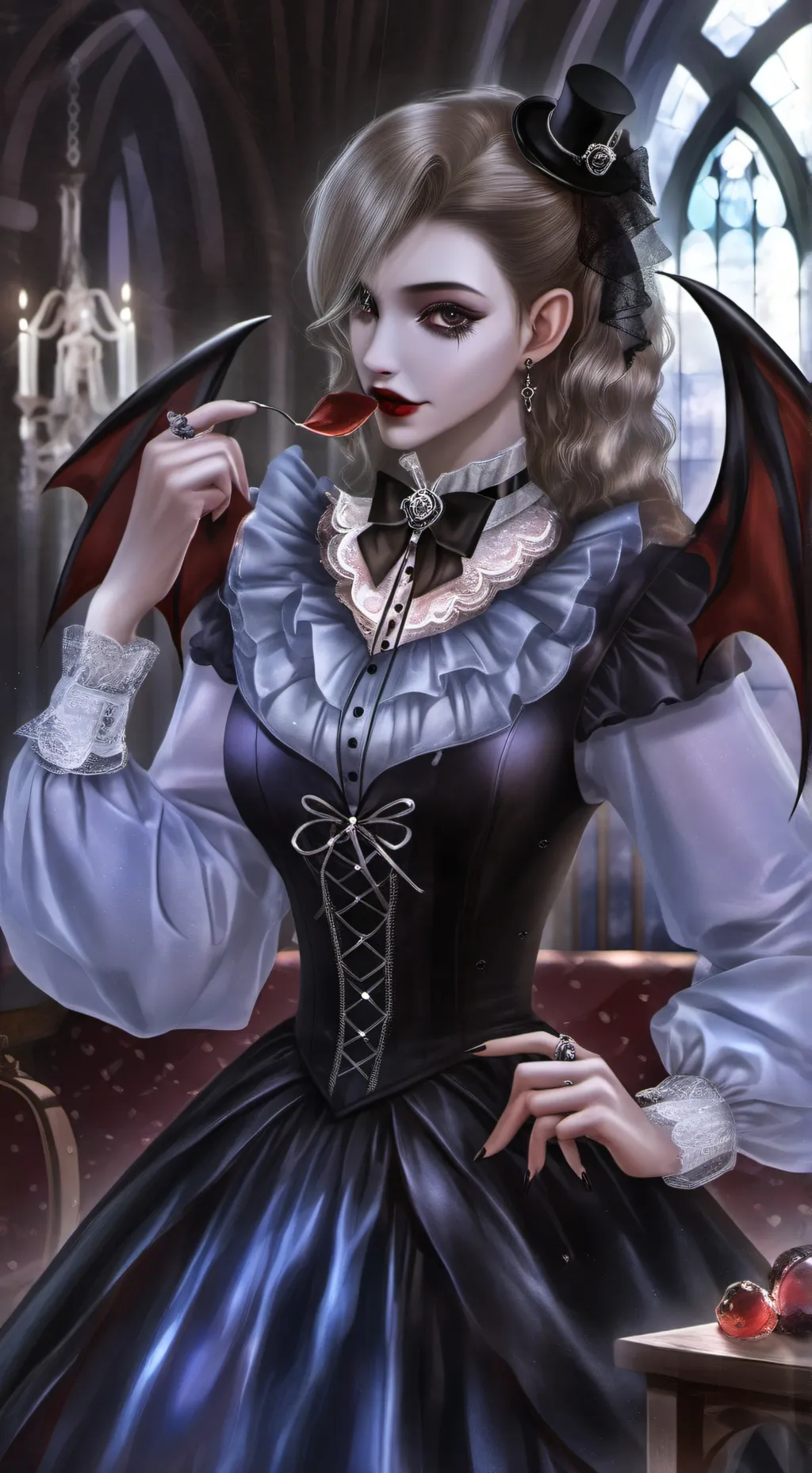 ai character: Vampire Mom background