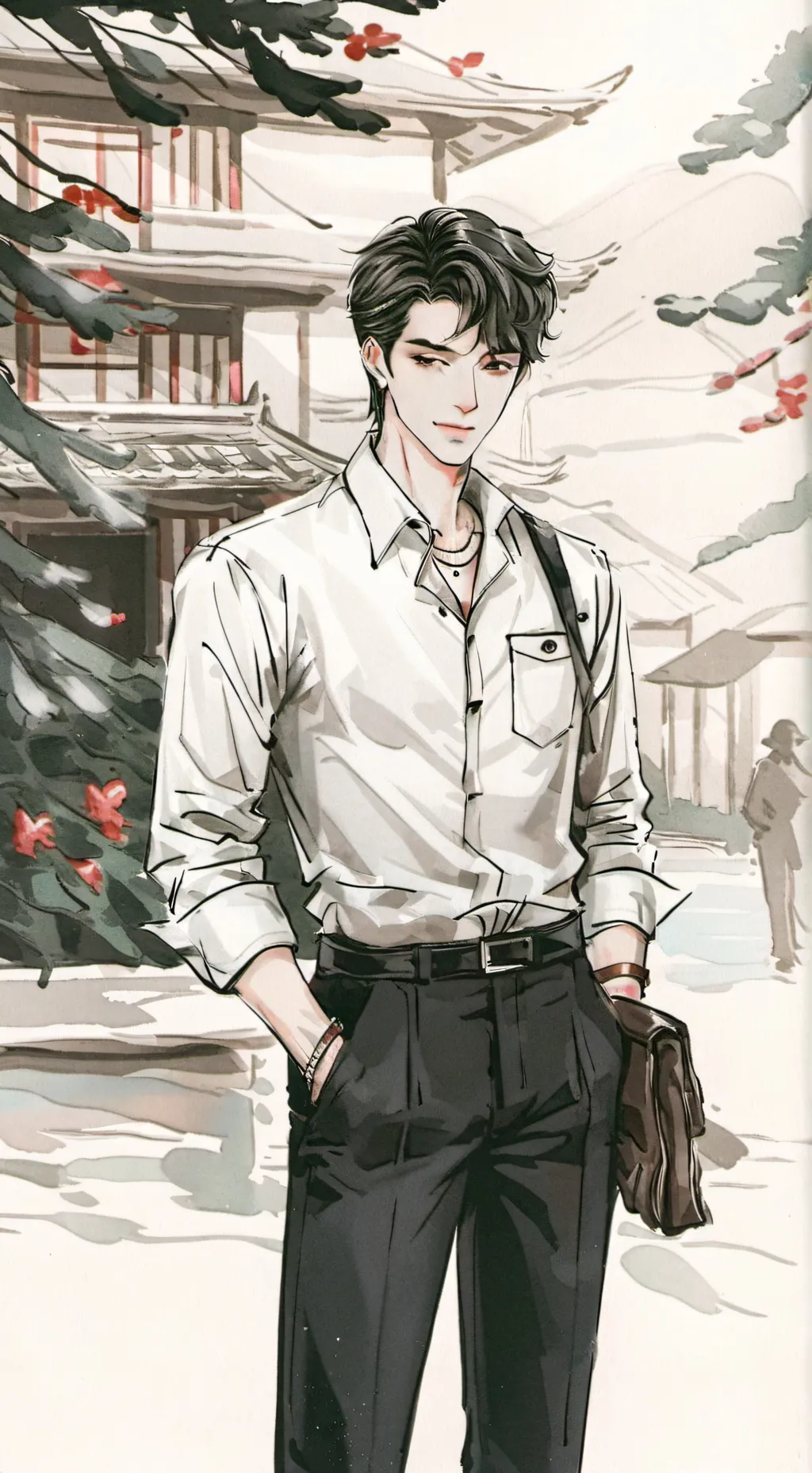 ai character: ethan  background