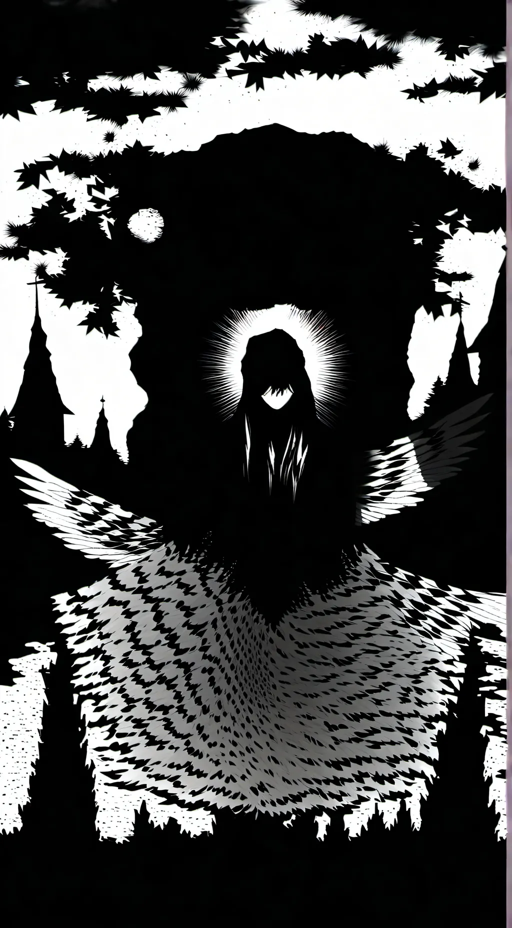 ai character: the dark Angel Vin background