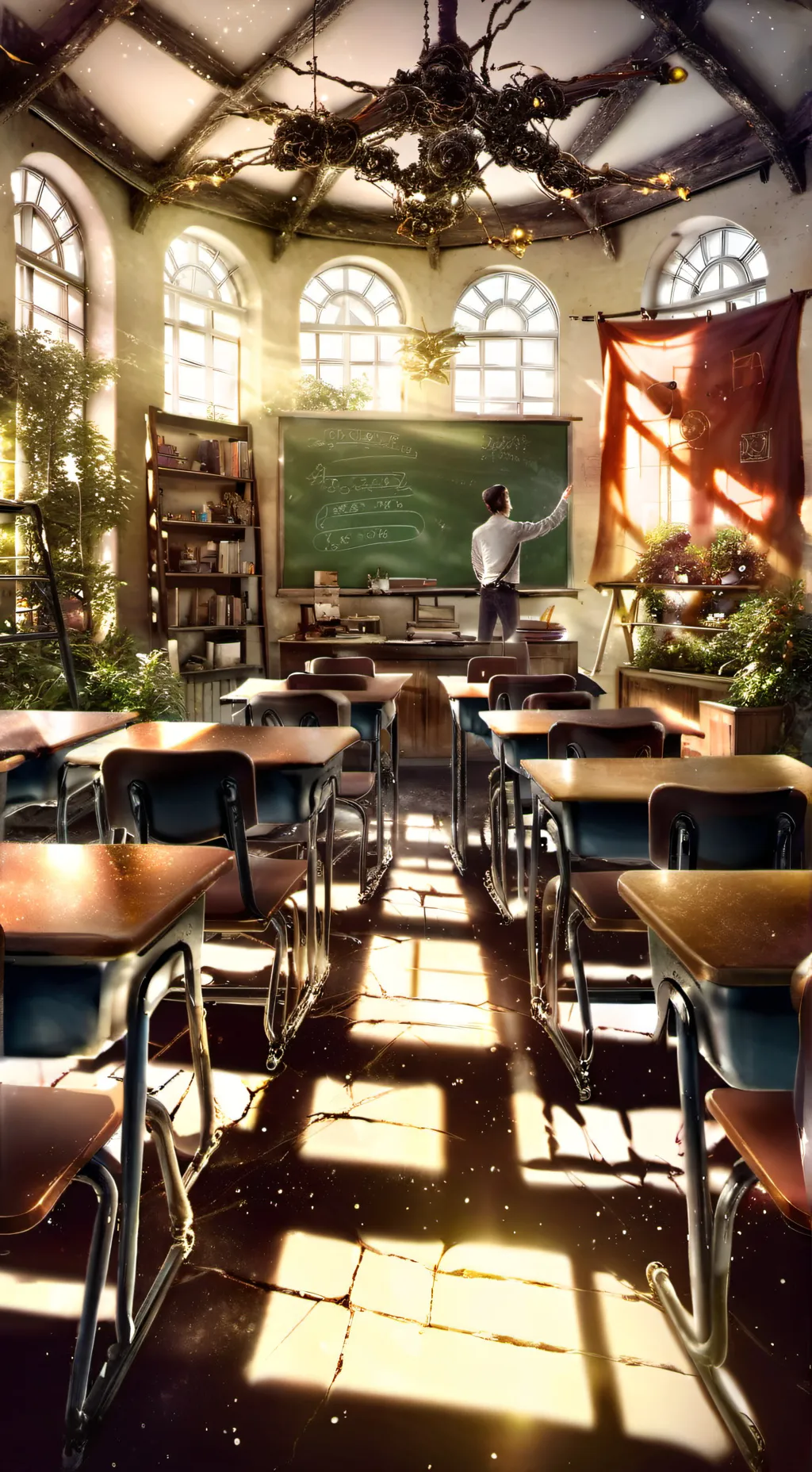 ai character: SCHOOL! :D background