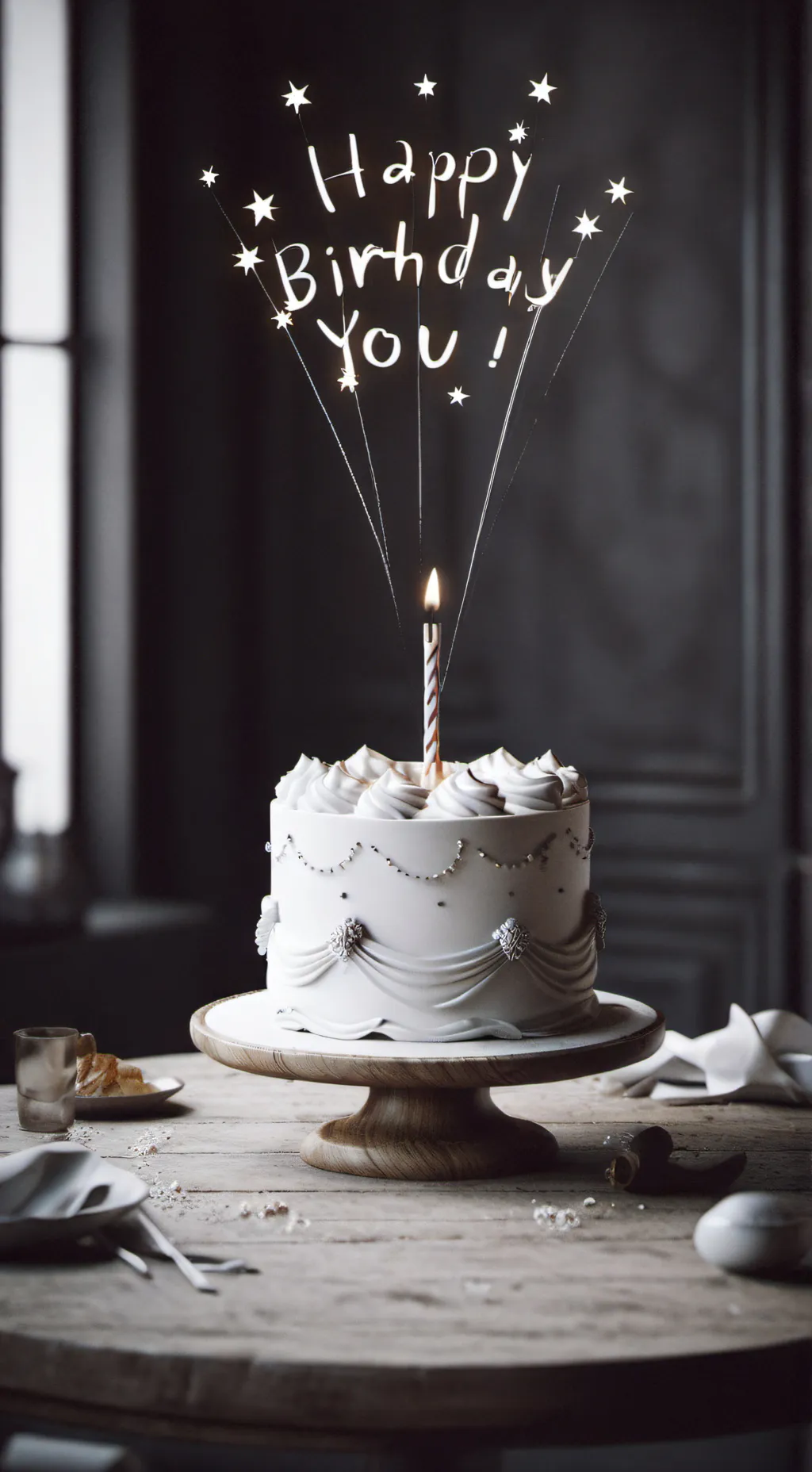 ai character: Happy birthday me! background