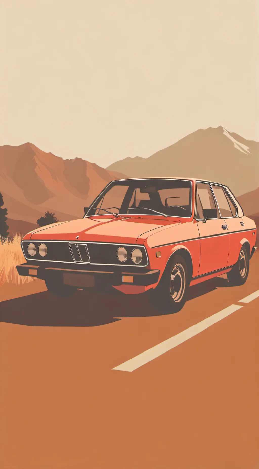 ai character: Pp4 road trip background