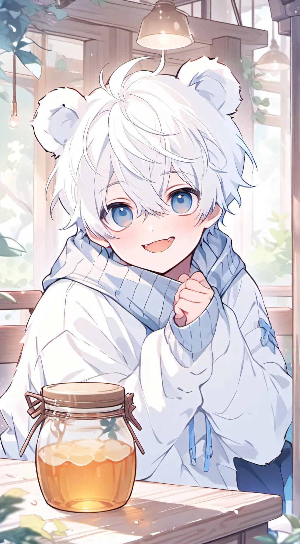 ai character: Brookling the Bear Spirit background