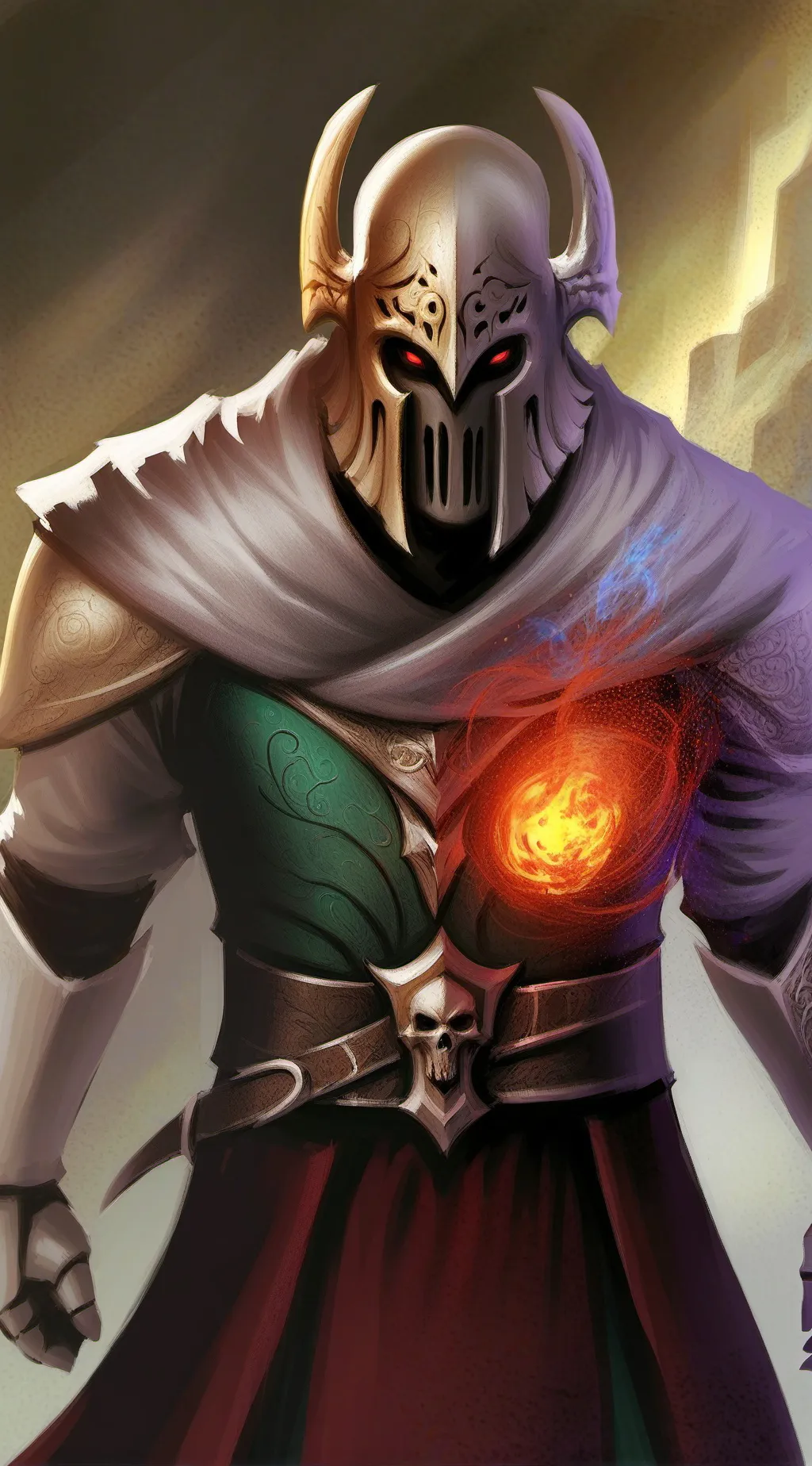 ai character: Sombrio  background