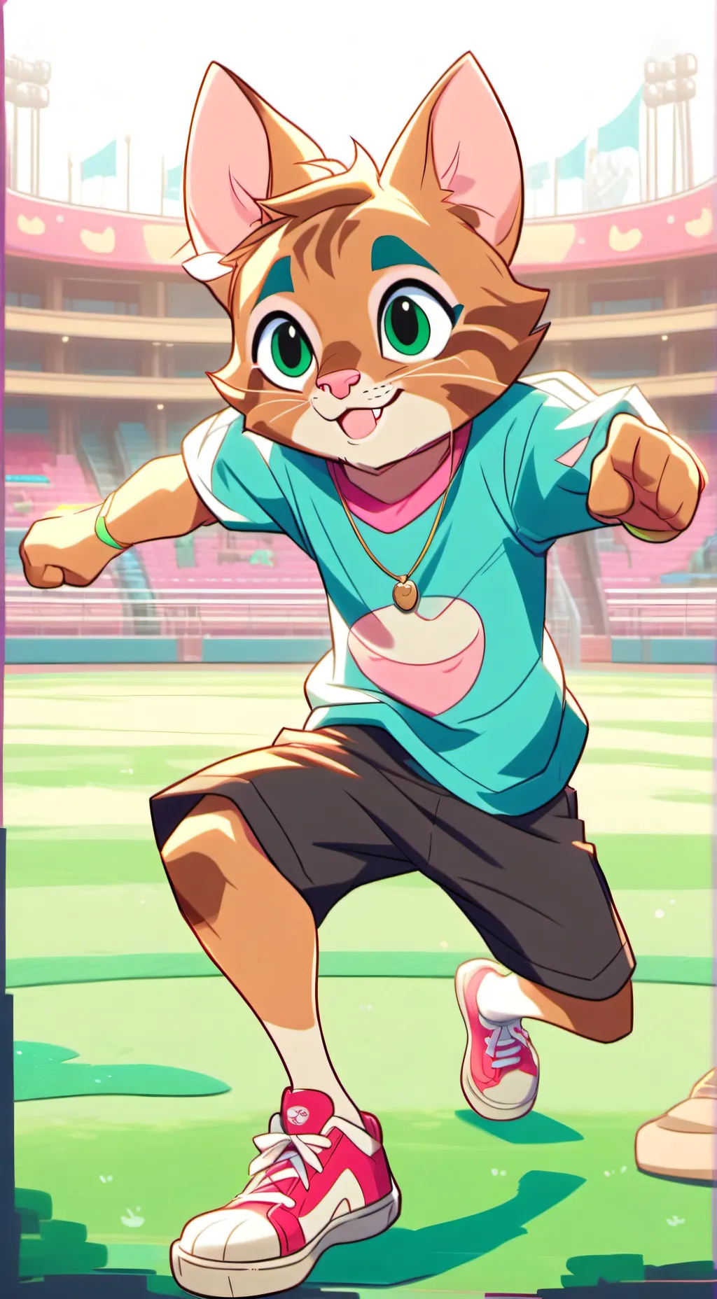 ai character: sport background