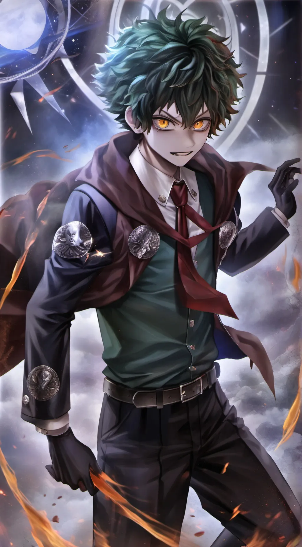 ai character: Villan deku background