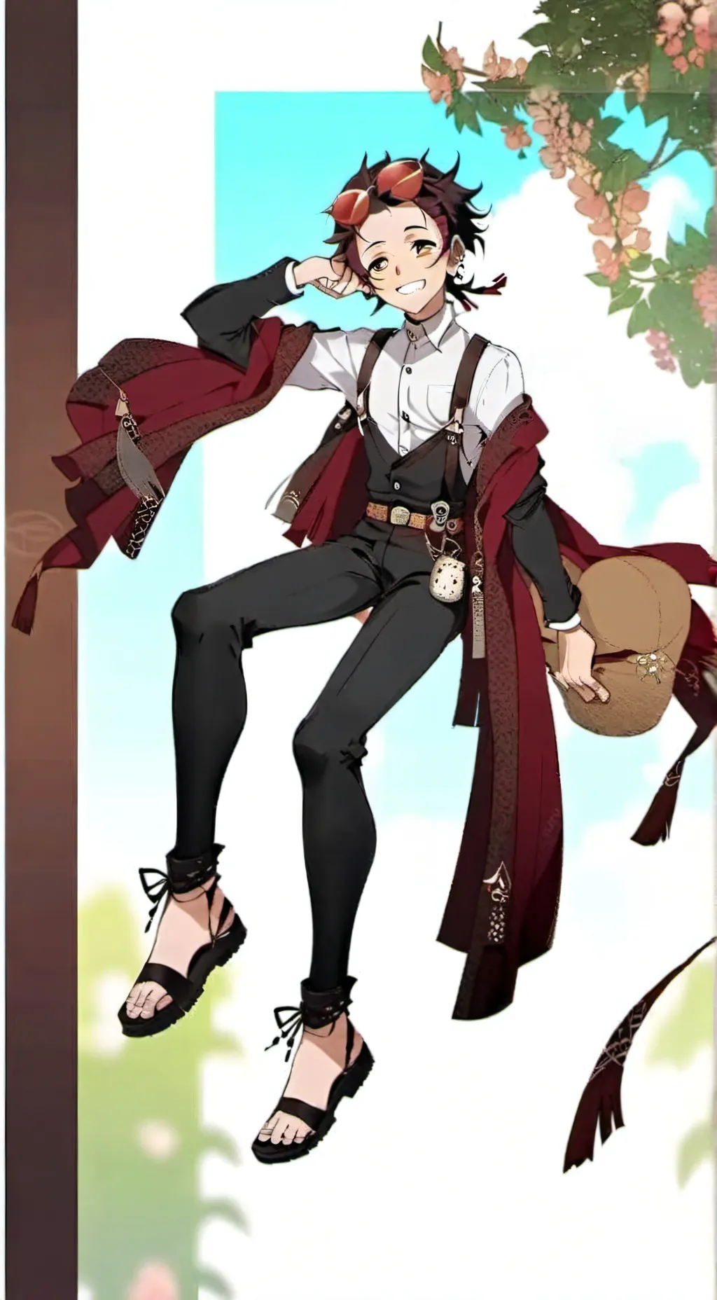 ai character: tanjiro background