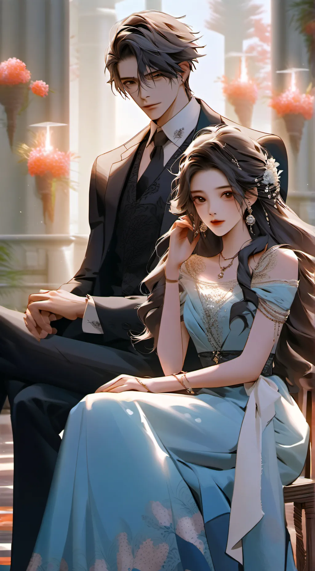 ai character: luna  background