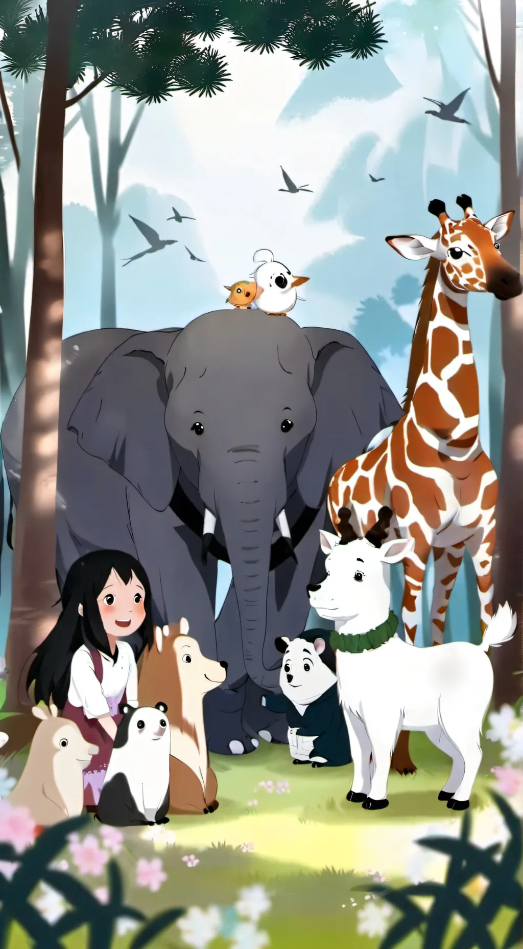 ai character: right  background