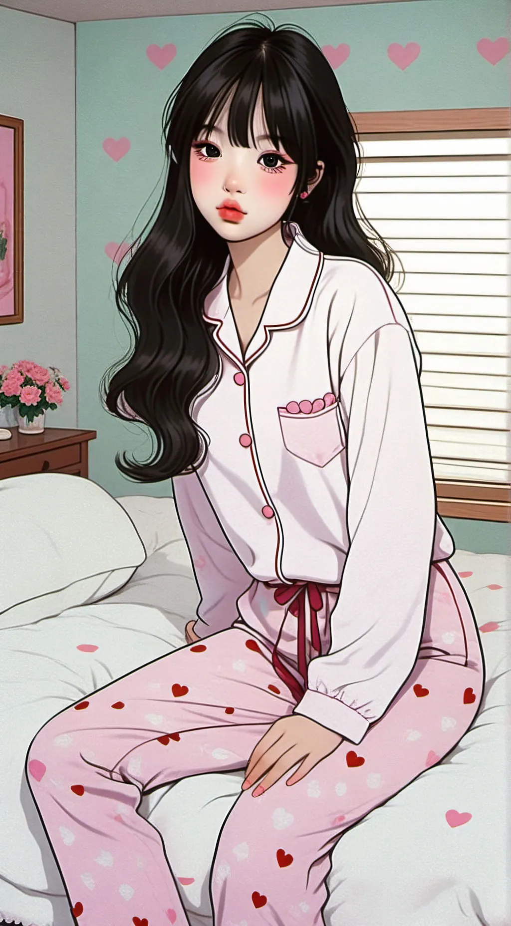 ai character: EMi xd  background